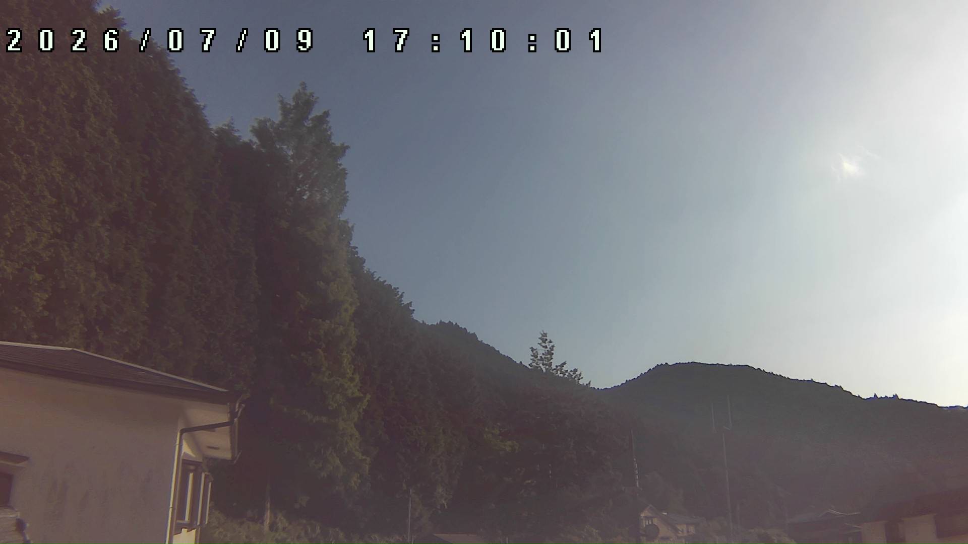 2026年7月9日 17:10ごろの金剛山登山口周辺の空