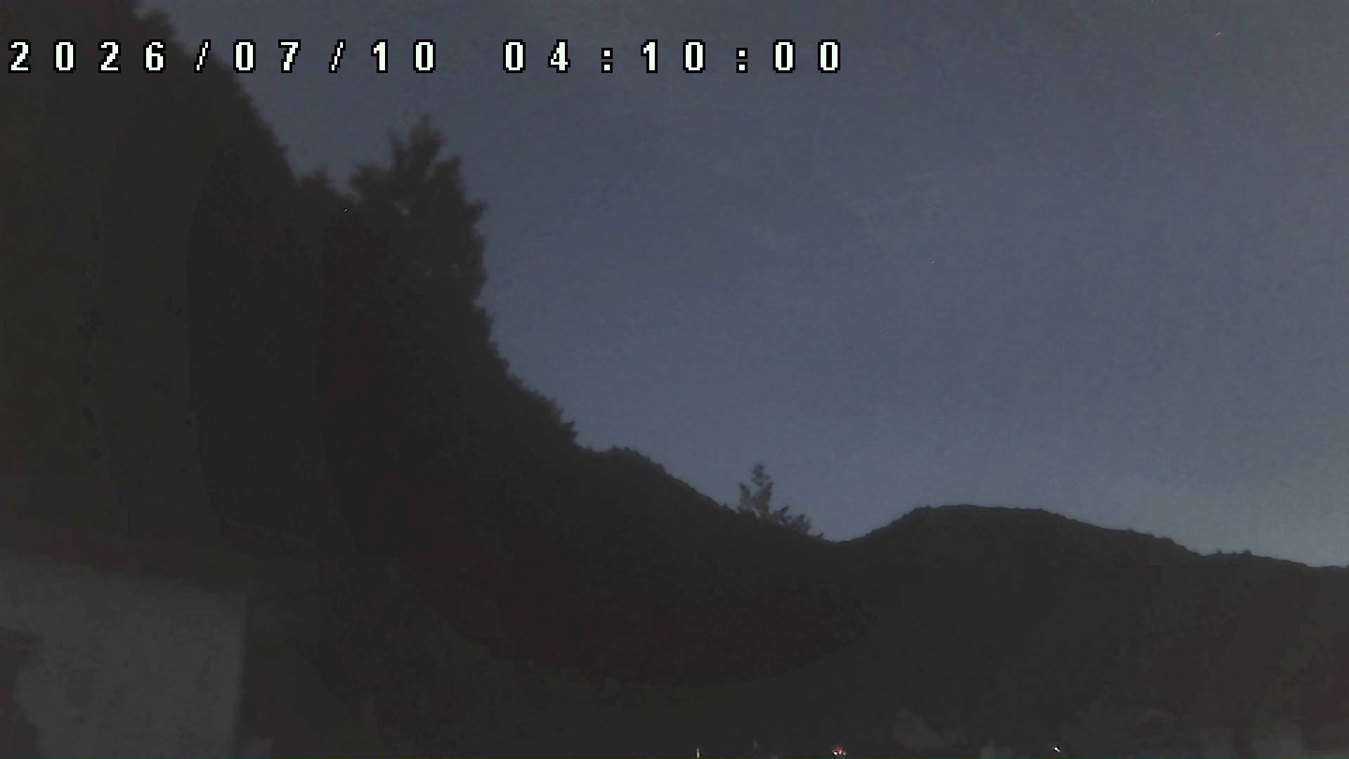 2026年7月10日 04:10ごろの金剛山登山口周辺の空