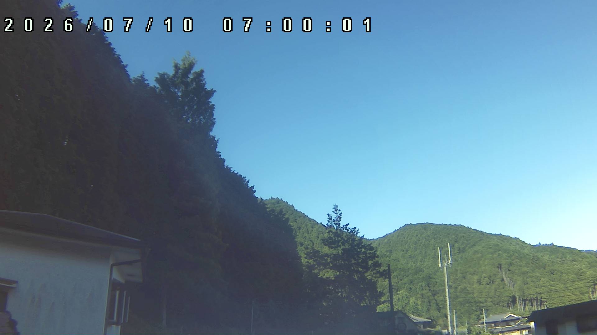 2026年7月10日 07:00ごろの金剛山登山口周辺の空