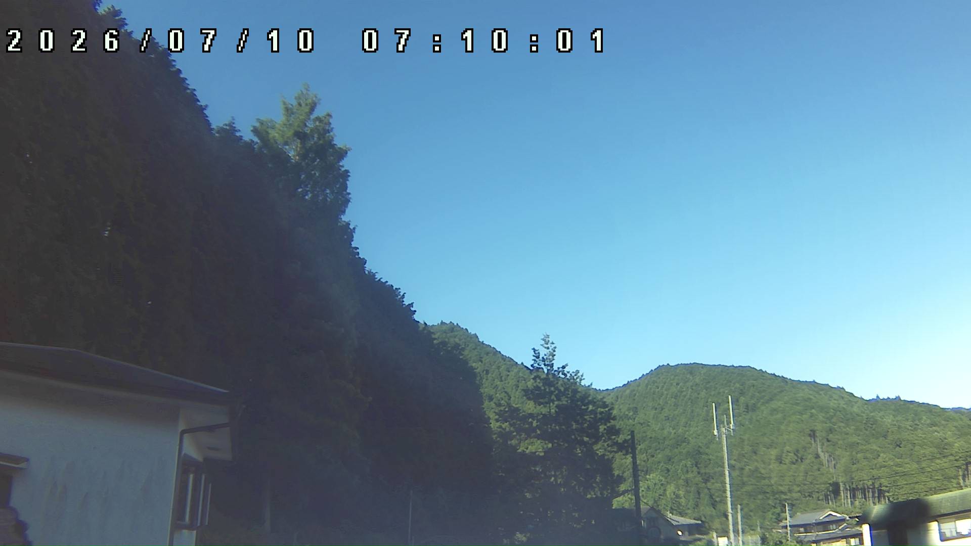 2026年7月10日 07:10ごろの金剛山登山口周辺の空