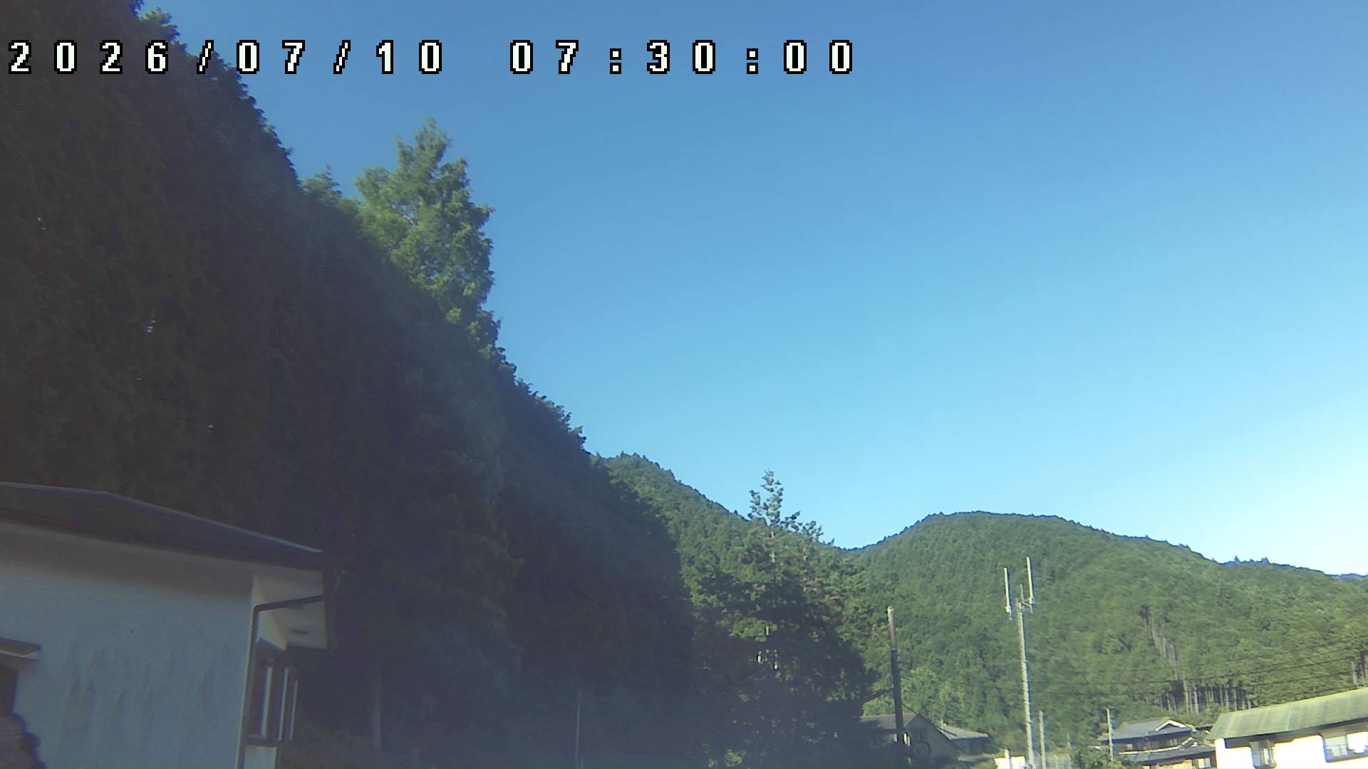 2026年7月10日 07:30ごろの金剛山登山口周辺の空