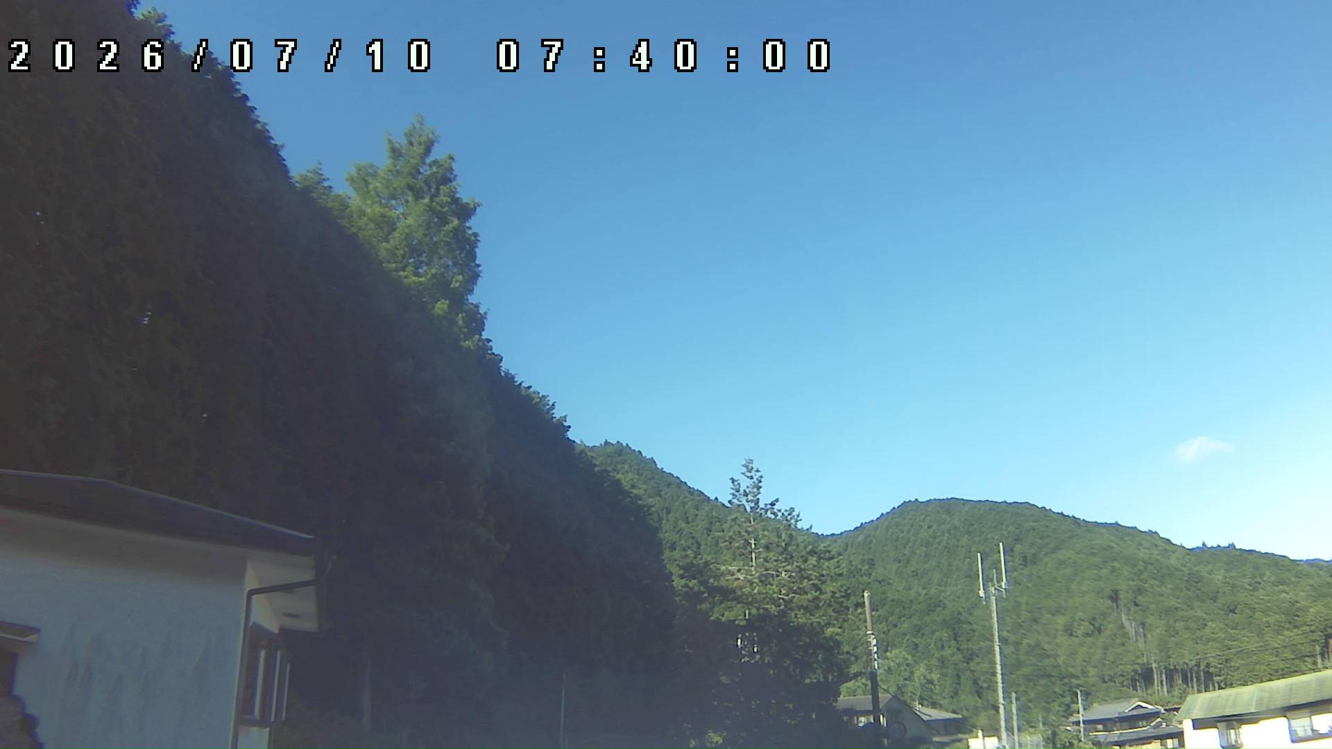 2026年7月10日 07:40ごろの金剛山登山口周辺の空