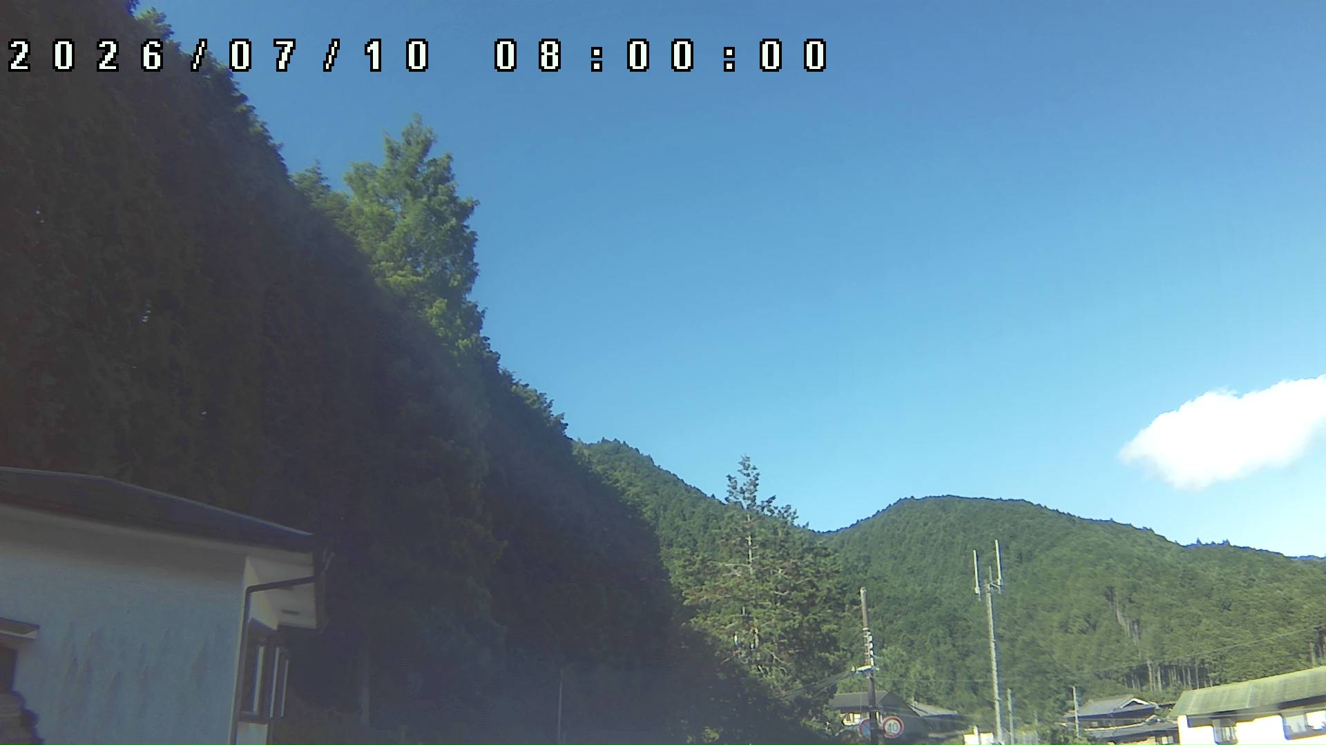 2026年7月10日 08:00ごろの金剛山登山口周辺の空