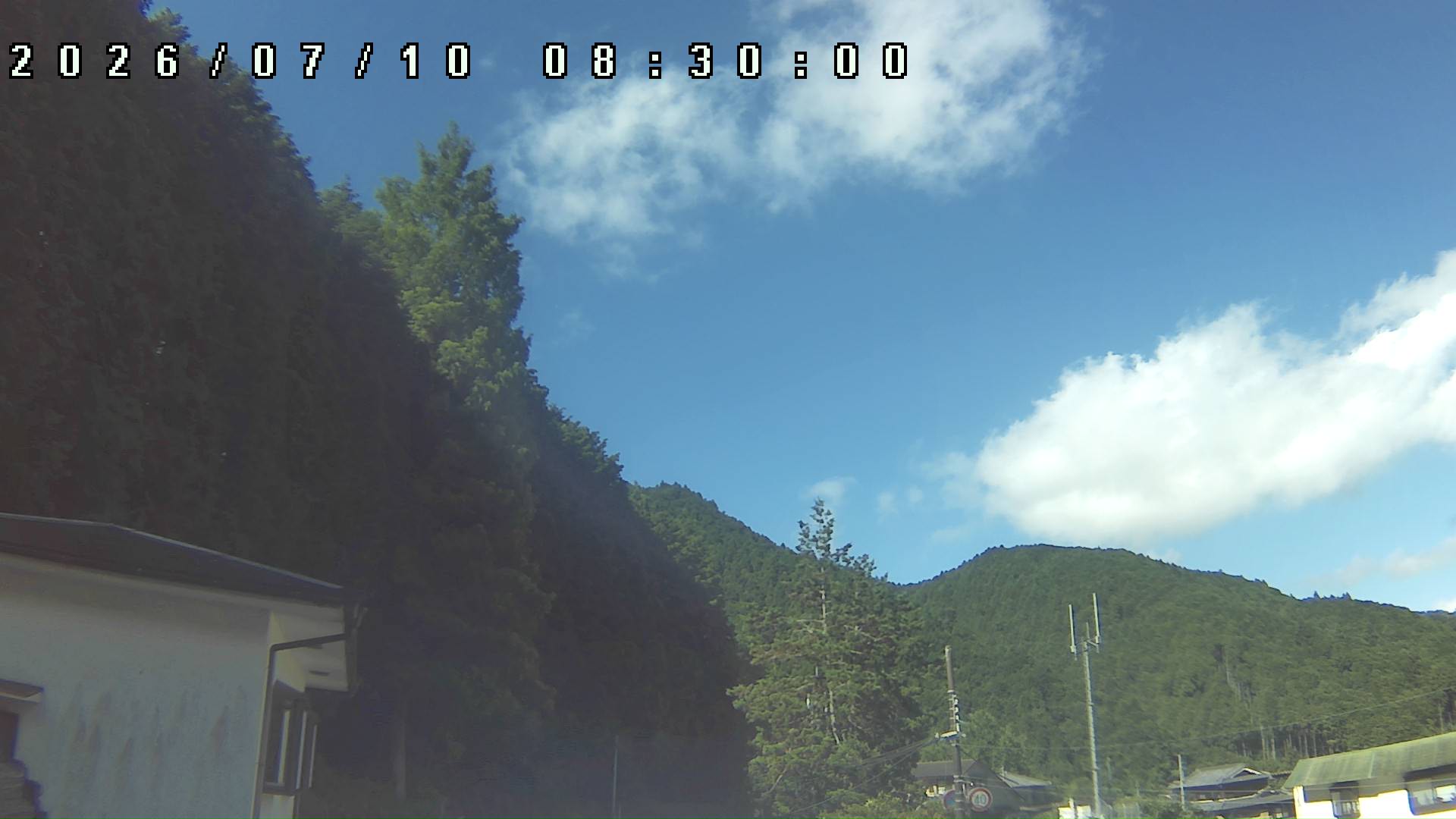 2026年7月10日 08:30ごろの金剛山登山口周辺の空