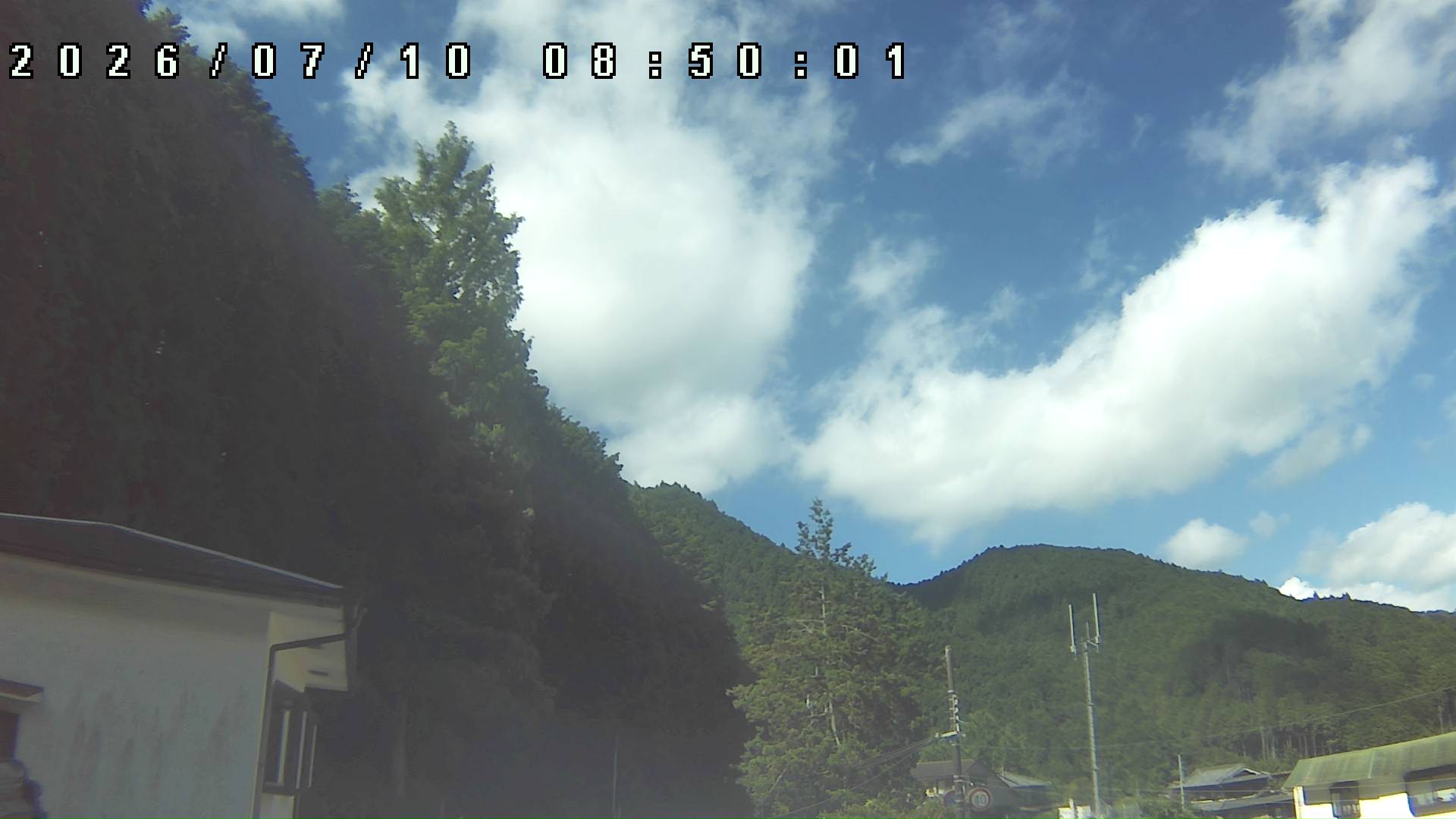 2026年7月10日 08:50ごろの金剛山登山口周辺の空