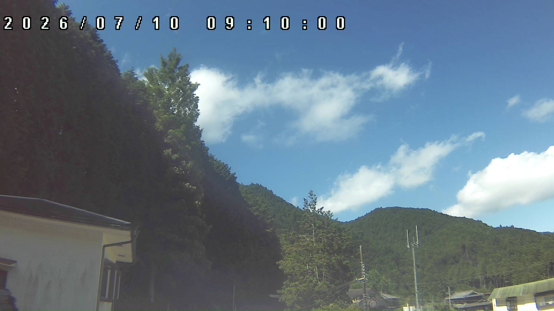 2026年7月10日 09:10ごろの金剛山登山口周辺の空