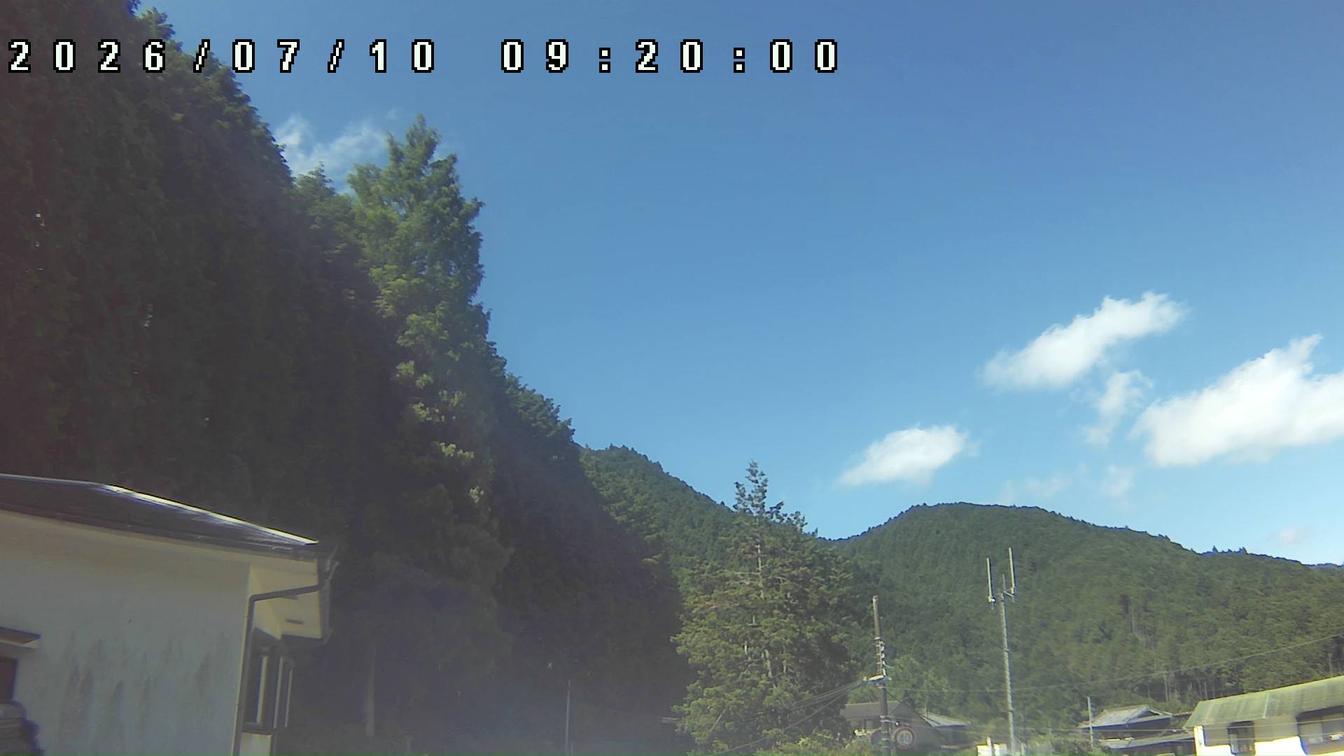 2026年7月10日 09:20ごろの金剛山登山口周辺の空