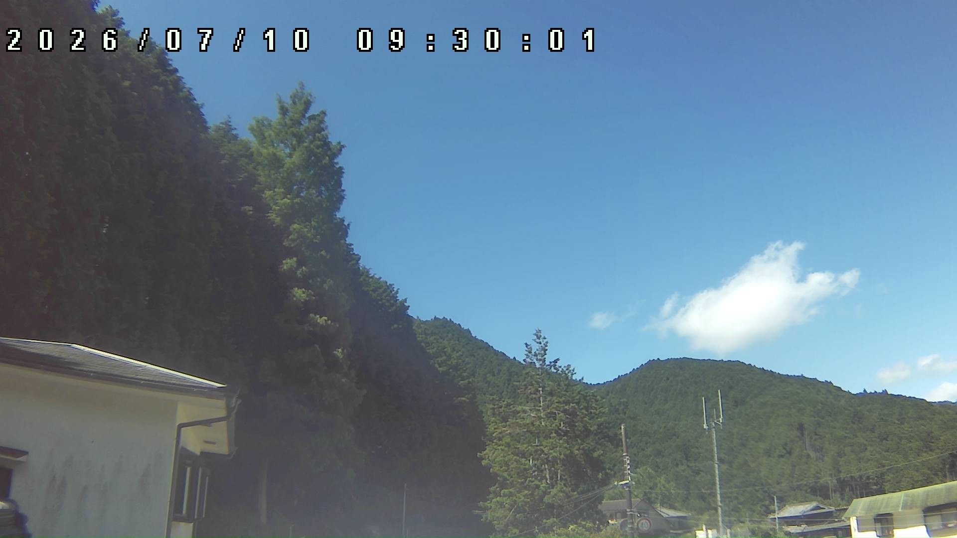 2026年7月10日 09:30ごろの金剛山登山口周辺の空