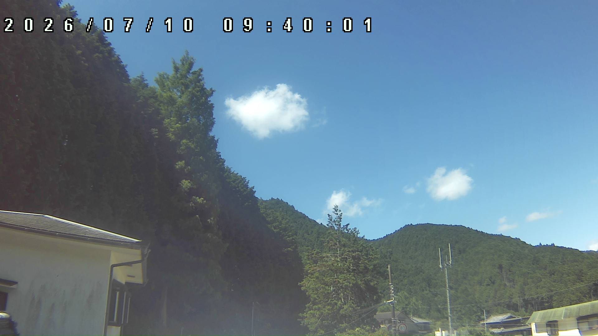 2026年7月10日 09:40ごろの金剛山登山口周辺の空