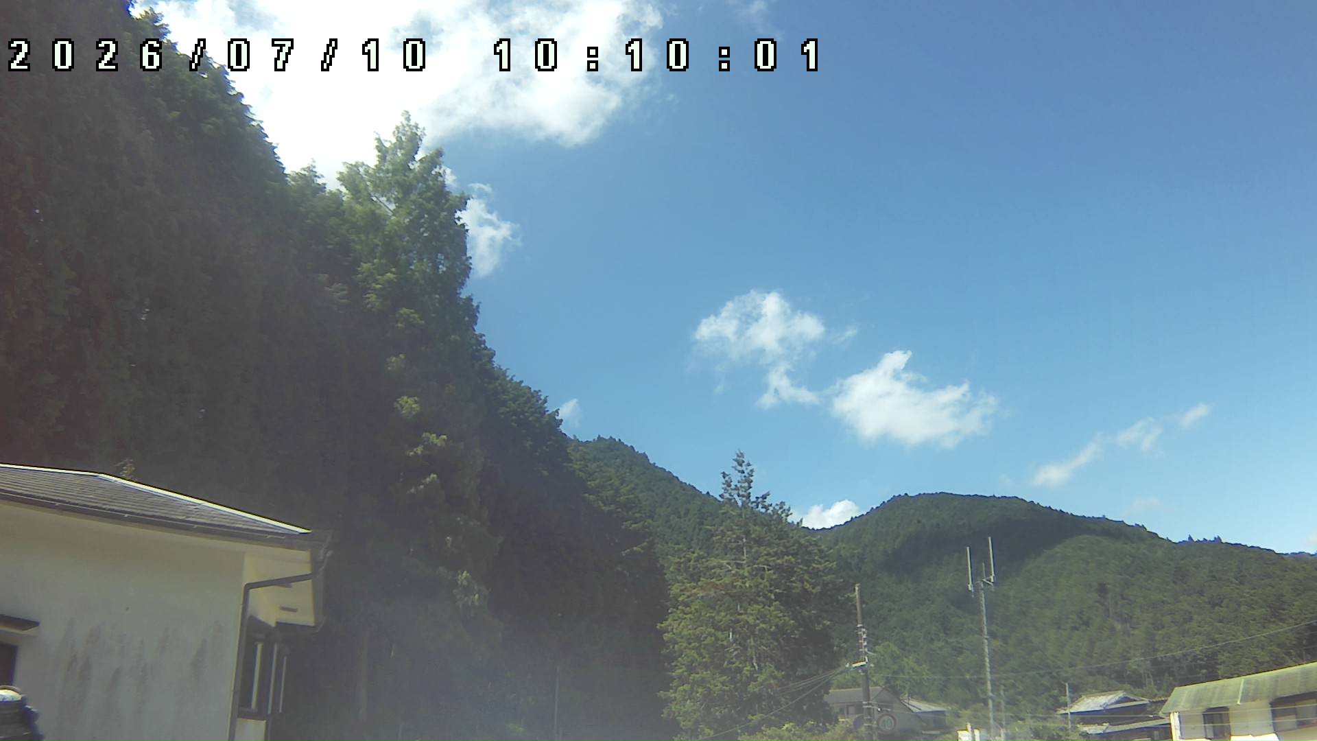 2026年7月10日 10:10ごろの金剛山登山口周辺の空