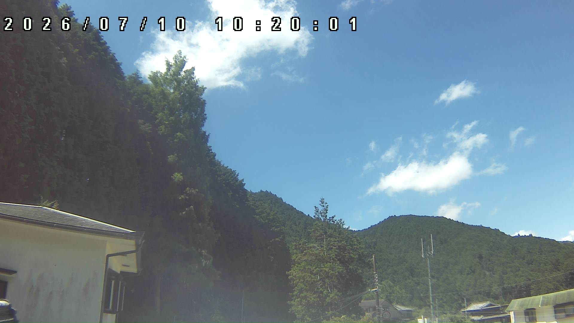 2026年7月10日 10:20ごろの金剛山登山口周辺の空
