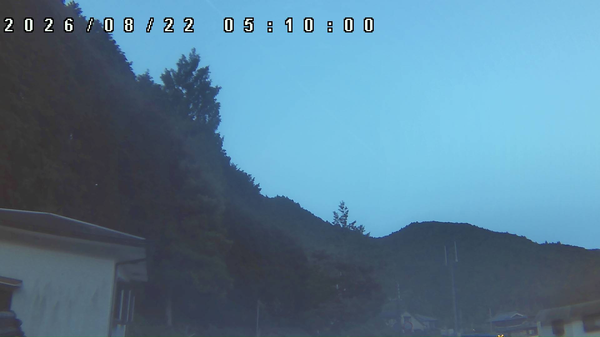2026年8月22日 05:10ごろの金剛山登山口周辺の空