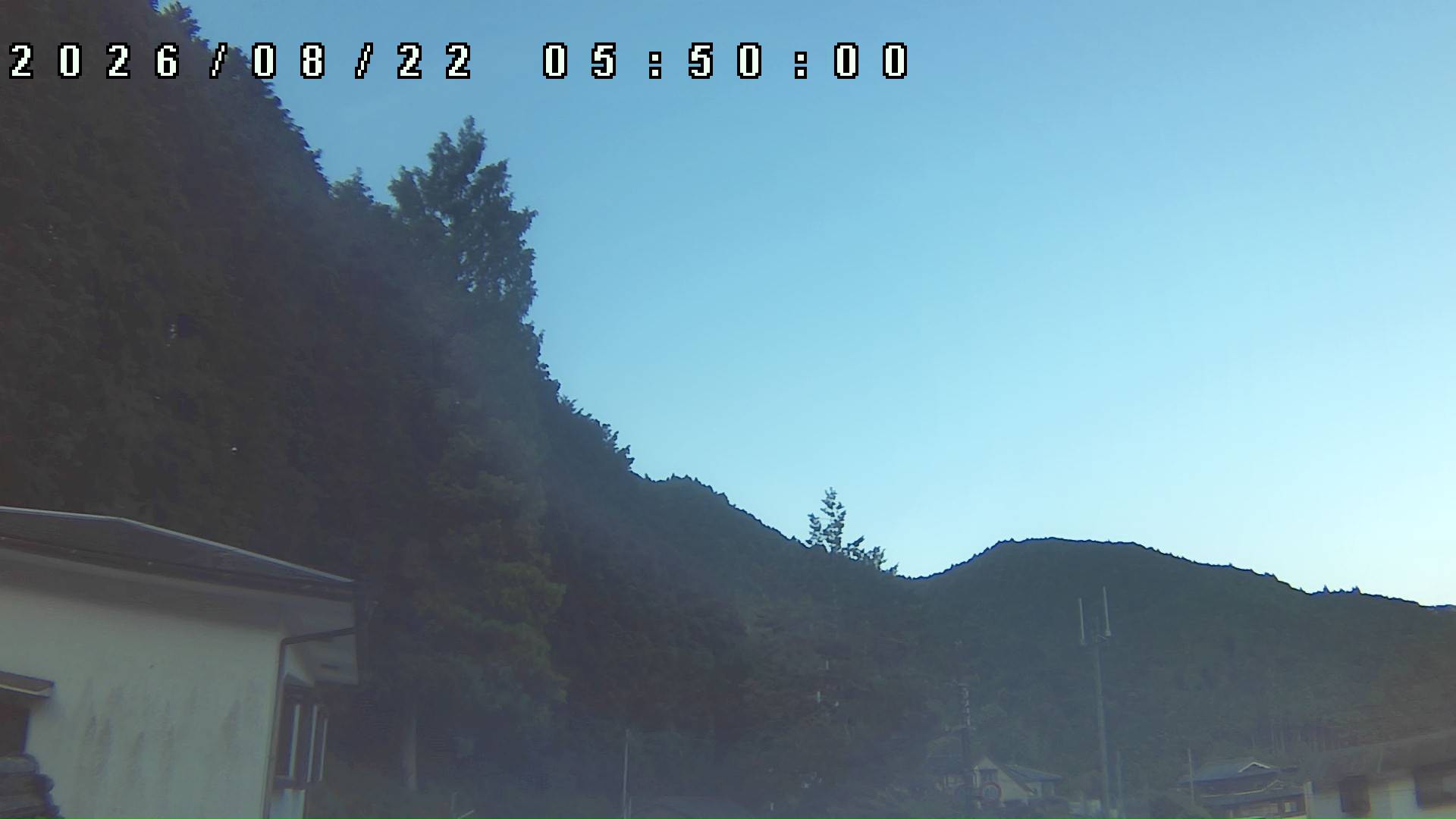 2026年8月22日 05:50ごろの金剛山登山口周辺の空