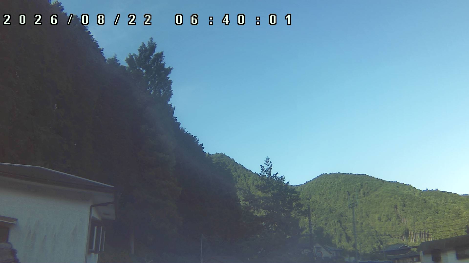 2026年8月22日 06:40ごろの金剛山登山口周辺の空