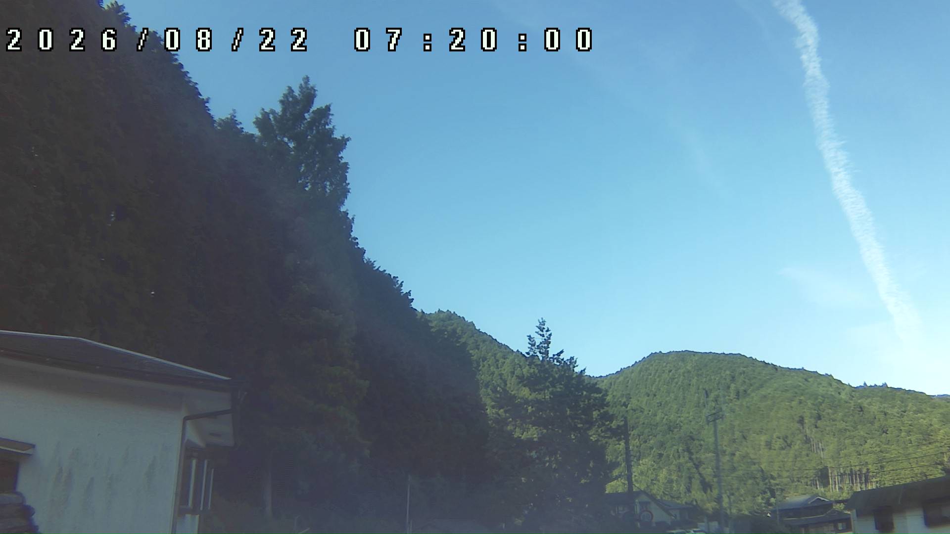 2026年8月22日 07:20ごろの金剛山登山口周辺の空