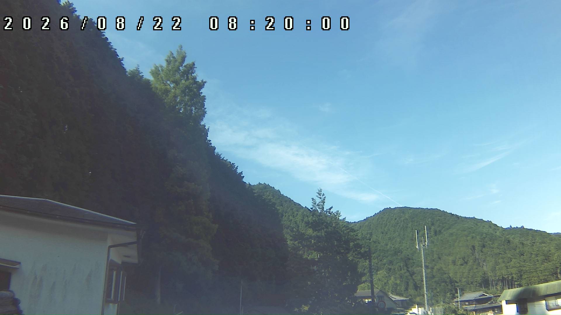 2026年8月22日 08:20ごろの金剛山登山口周辺の空