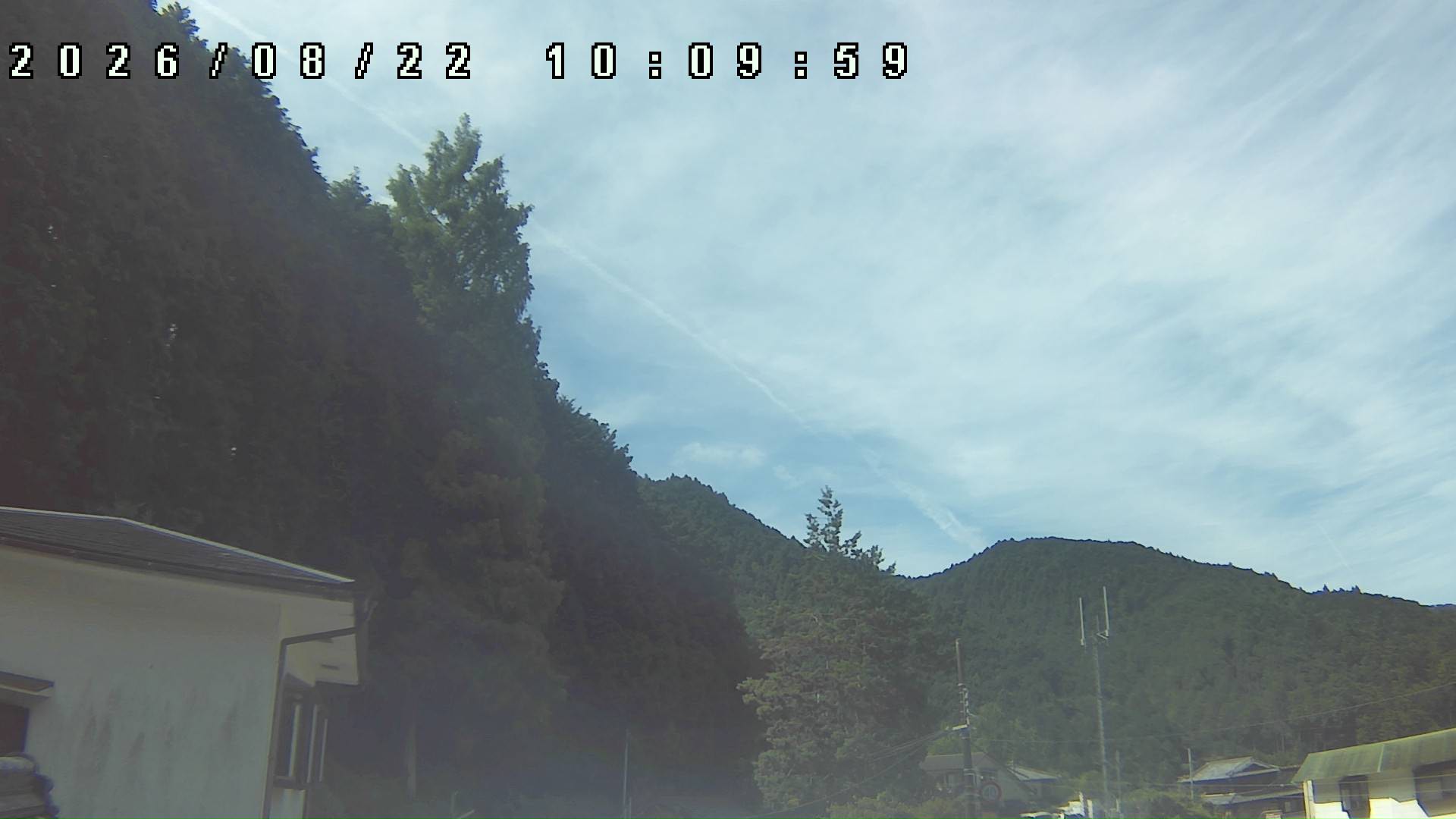 2026年8月22日 10:10ごろの金剛山登山口周辺の空