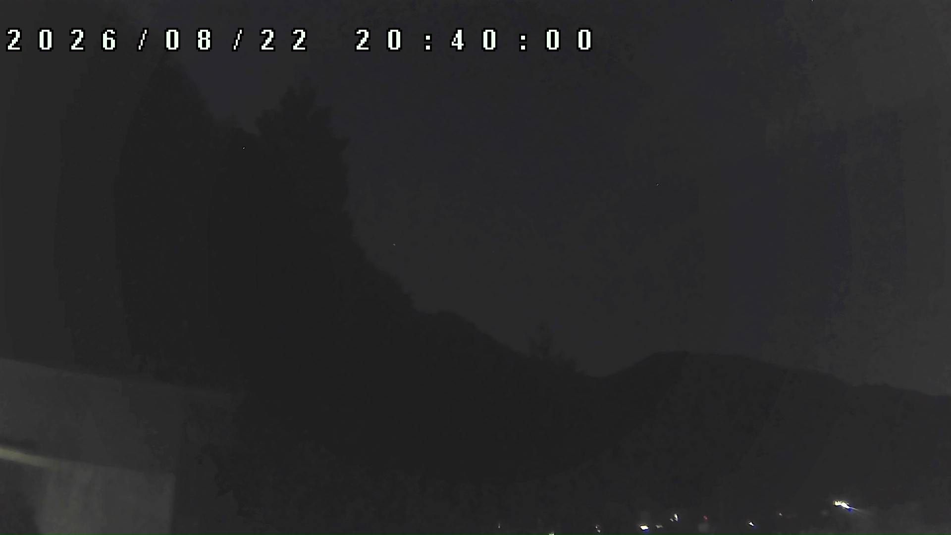 2026年8月22日 20:40ごろの金剛山登山口周辺の空