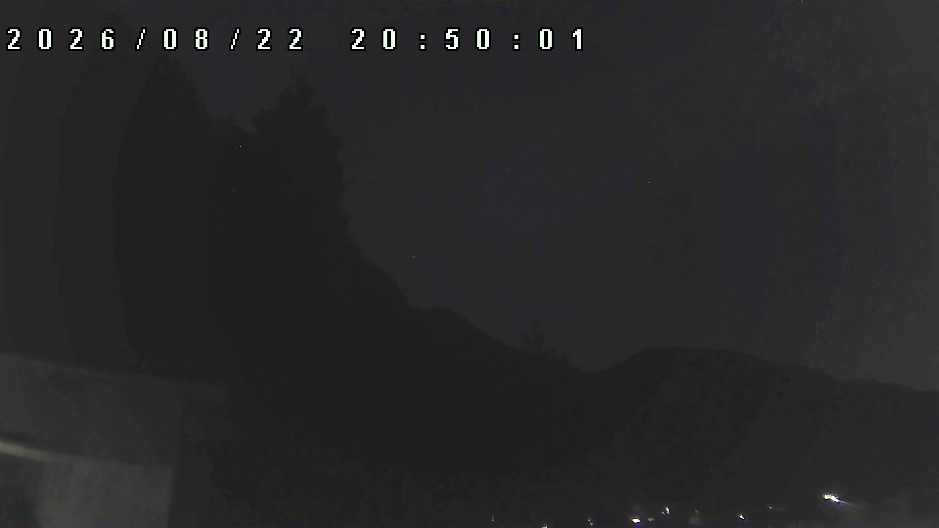 2026年8月22日 20:50ごろの金剛山登山口周辺の空