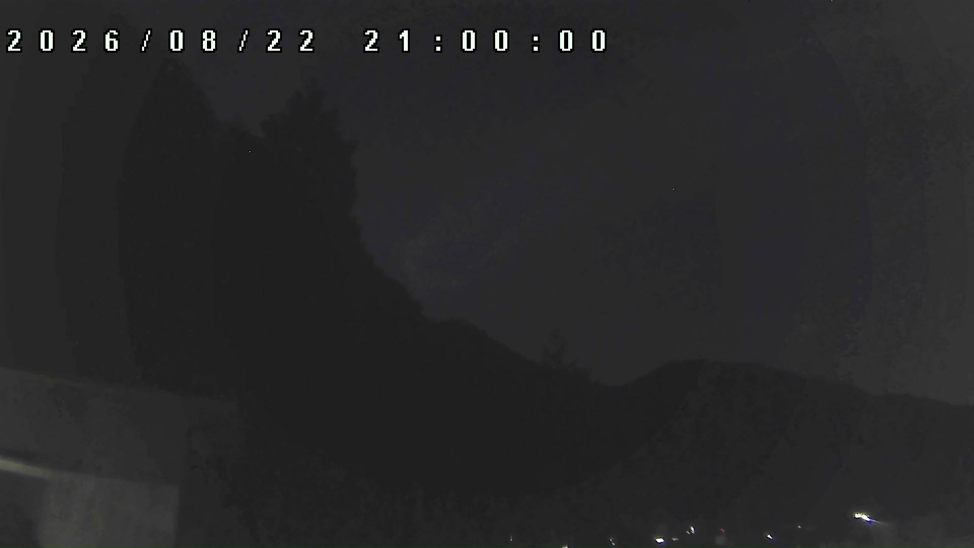 2026年8月22日 21:00ごろの金剛山登山口周辺の空
