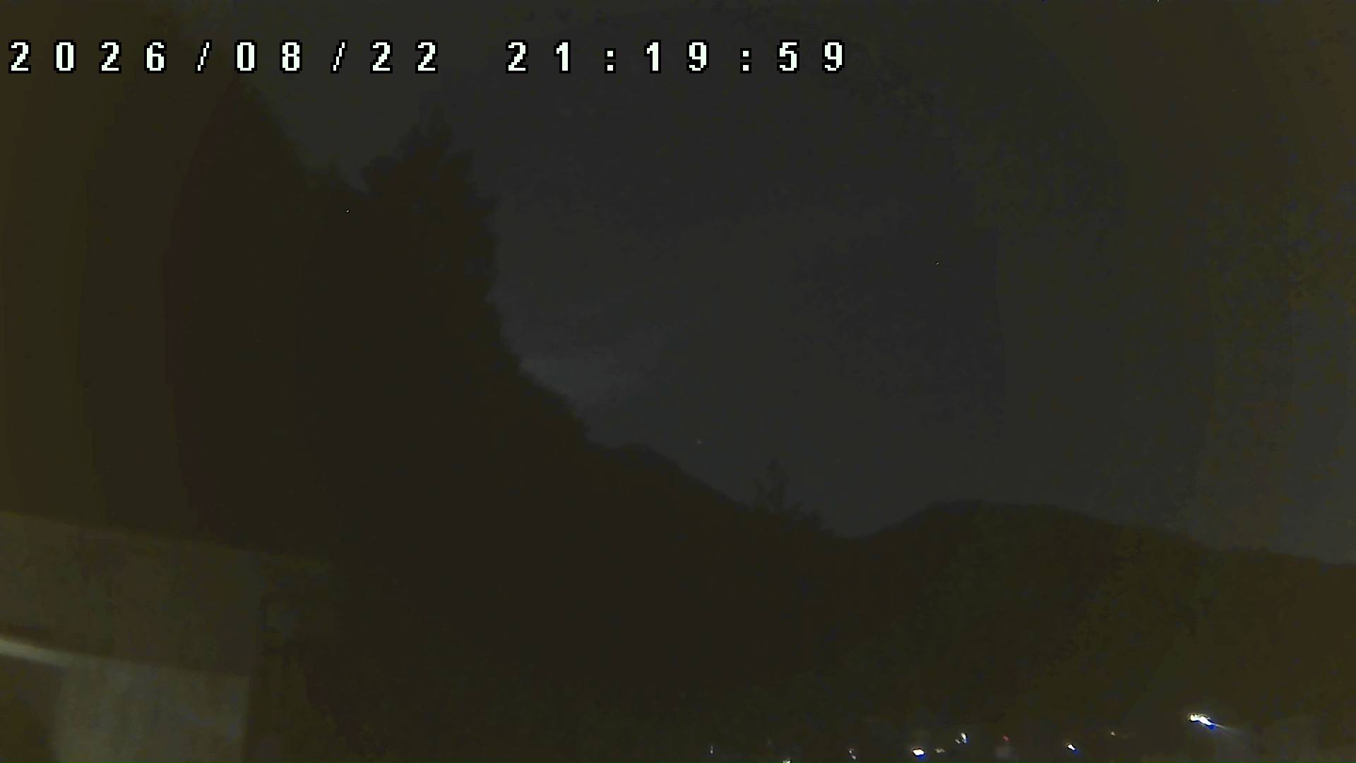 2026年8月22日 21:20ごろの金剛山登山口周辺の空