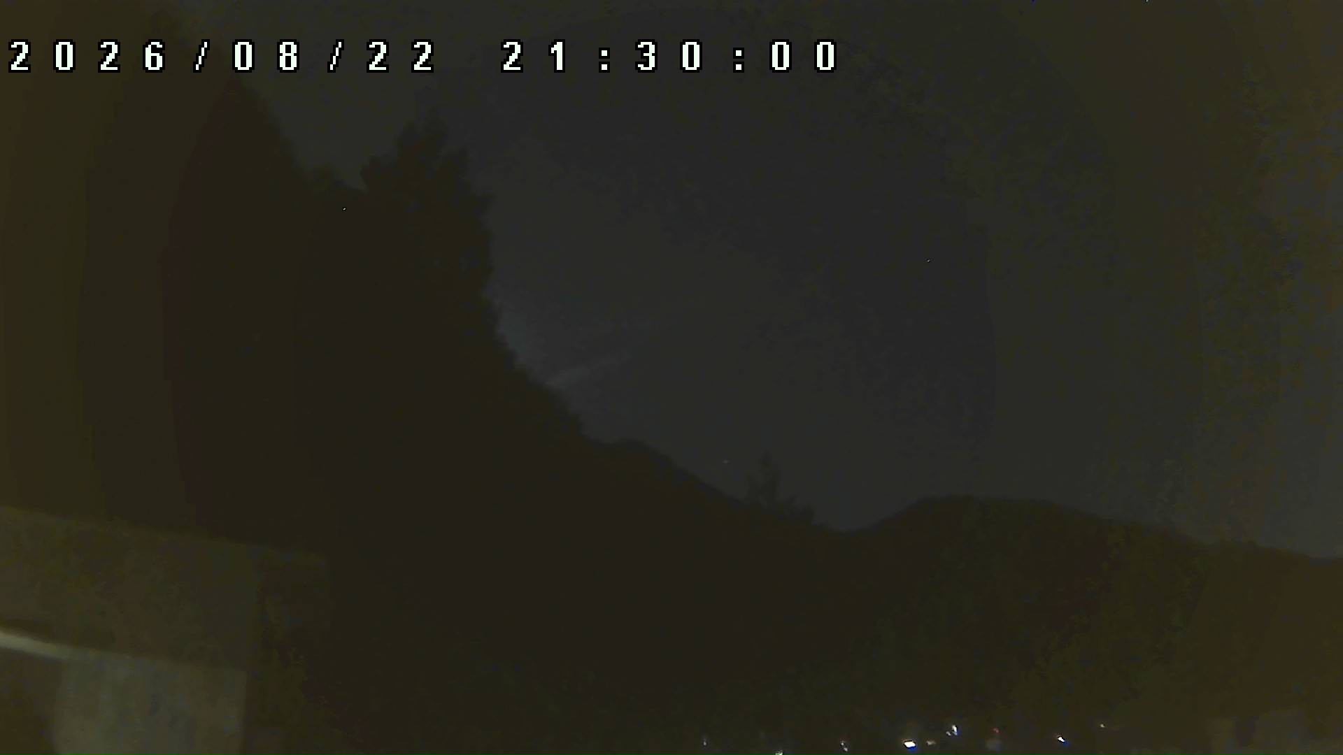 2026年8月22日 21:30ごろの金剛山登山口周辺の空