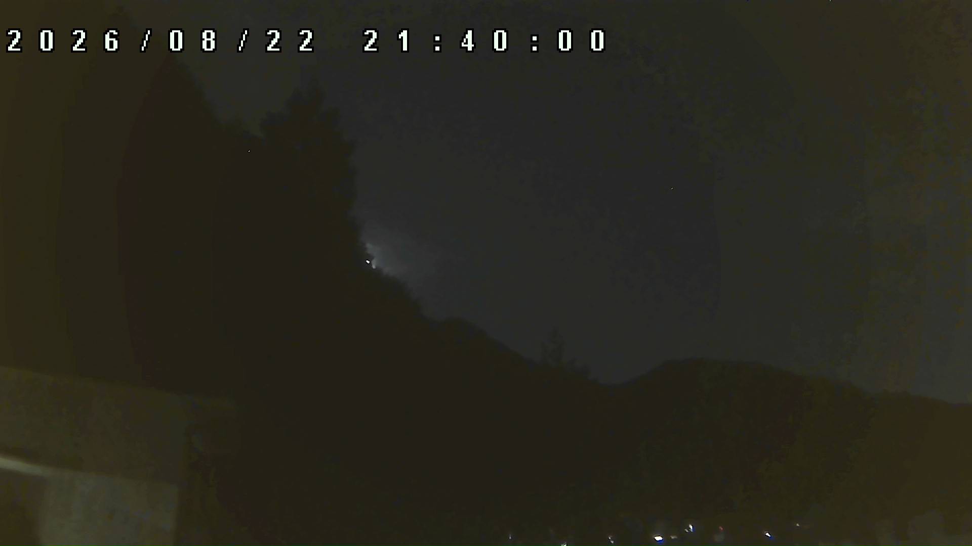 2026年8月22日 21:40ごろの金剛山登山口周辺の空