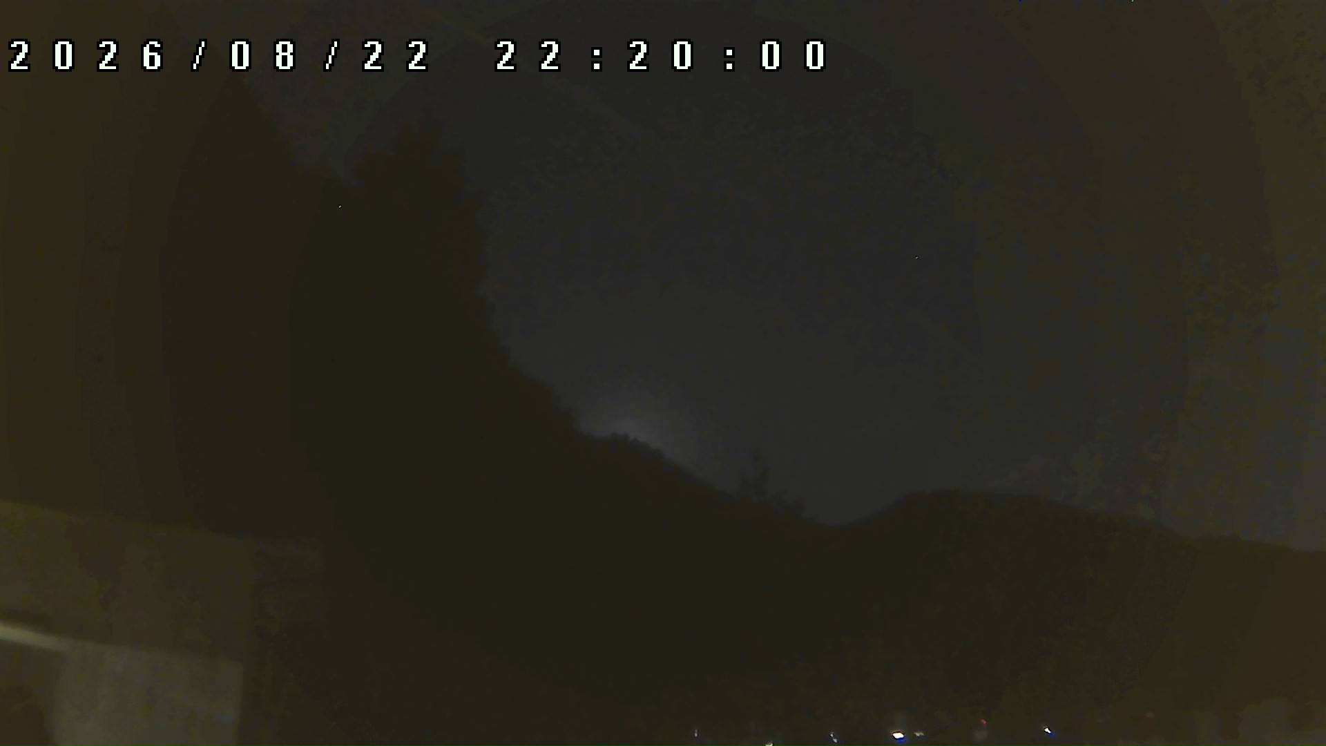 2026年8月22日 22:20ごろの金剛山登山口周辺の空