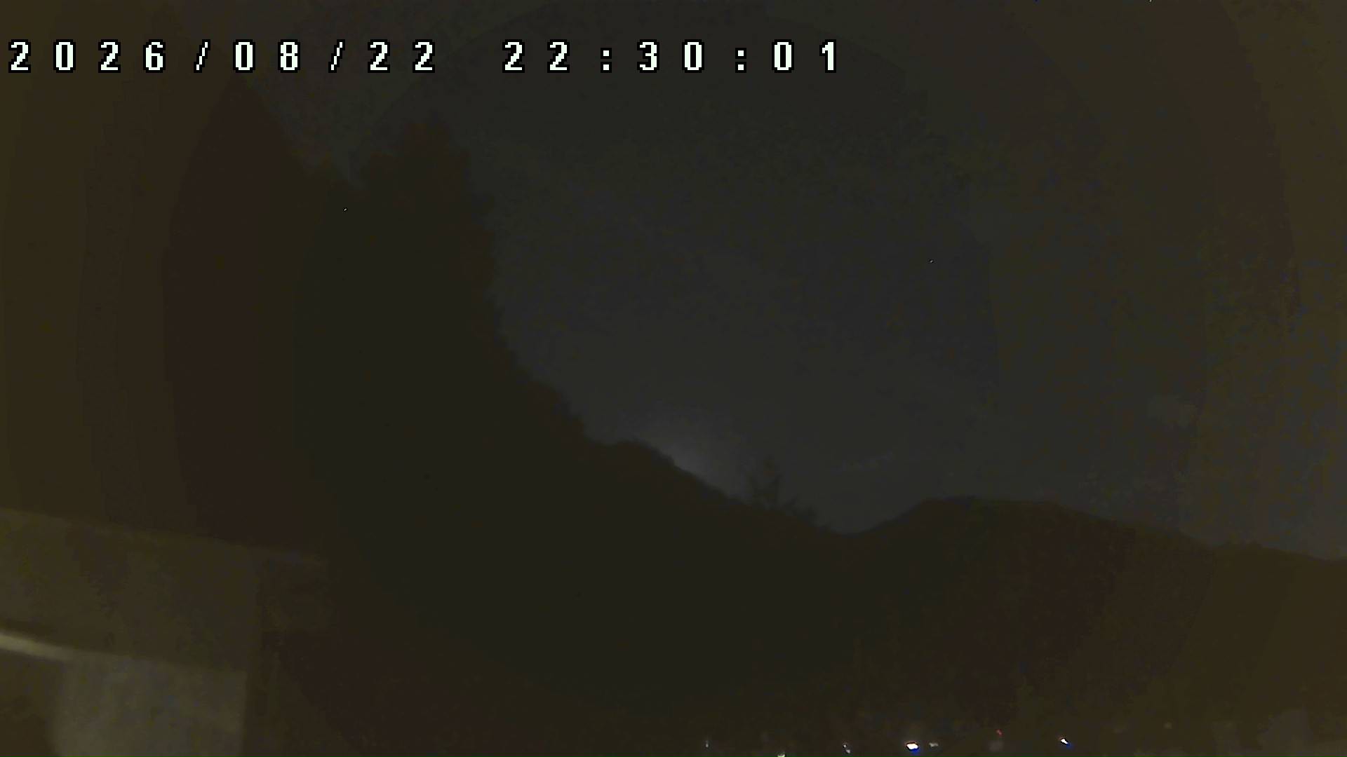 2026年8月22日 22:30ごろの金剛山登山口周辺の空