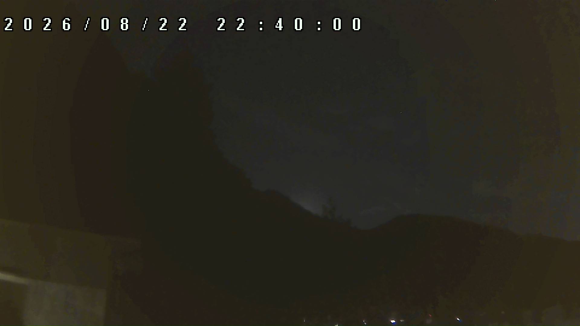 2026年8月22日 22:40ごろの金剛山登山口周辺の空