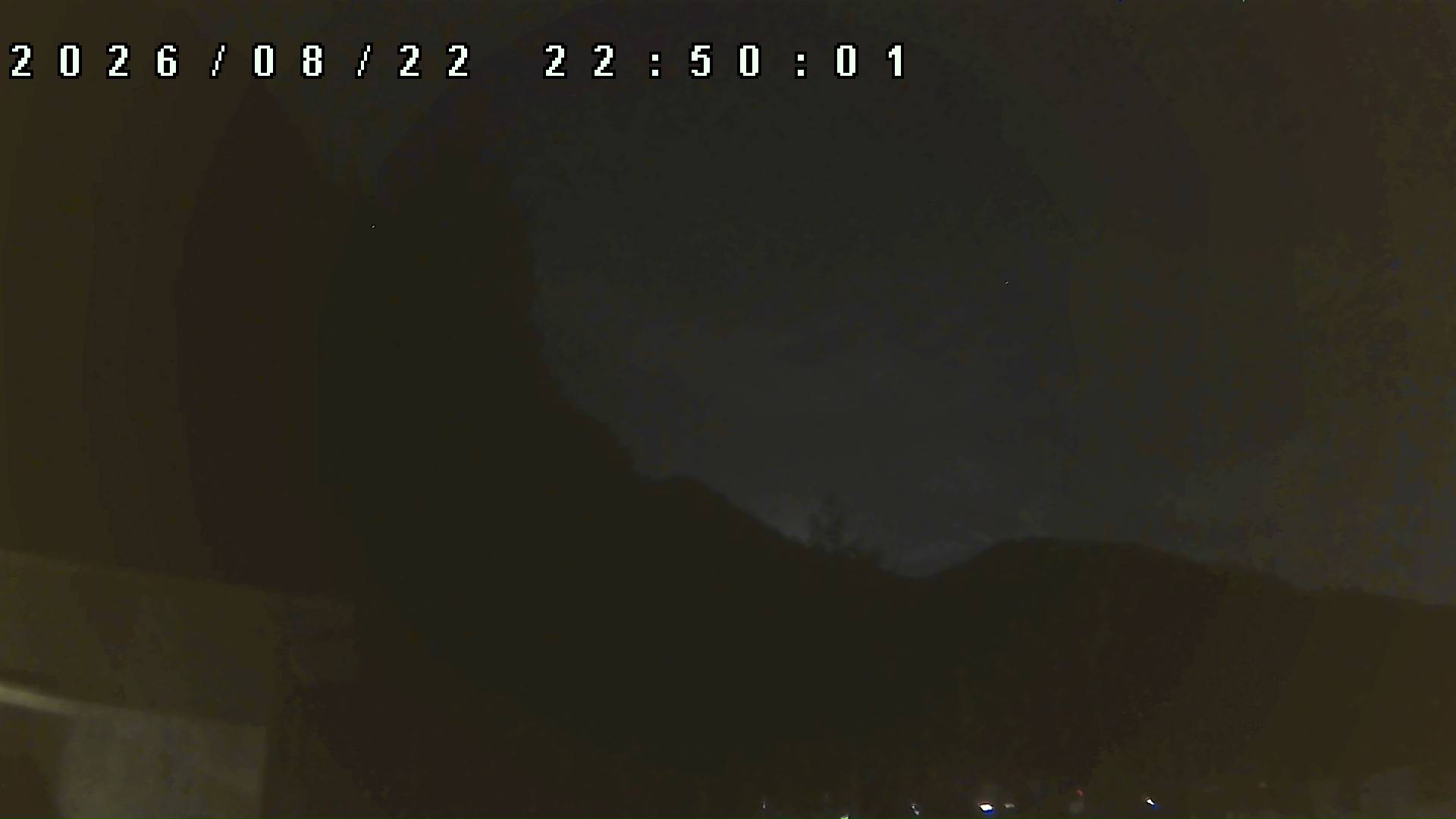 2026年8月22日 22:50ごろの金剛山登山口周辺の空