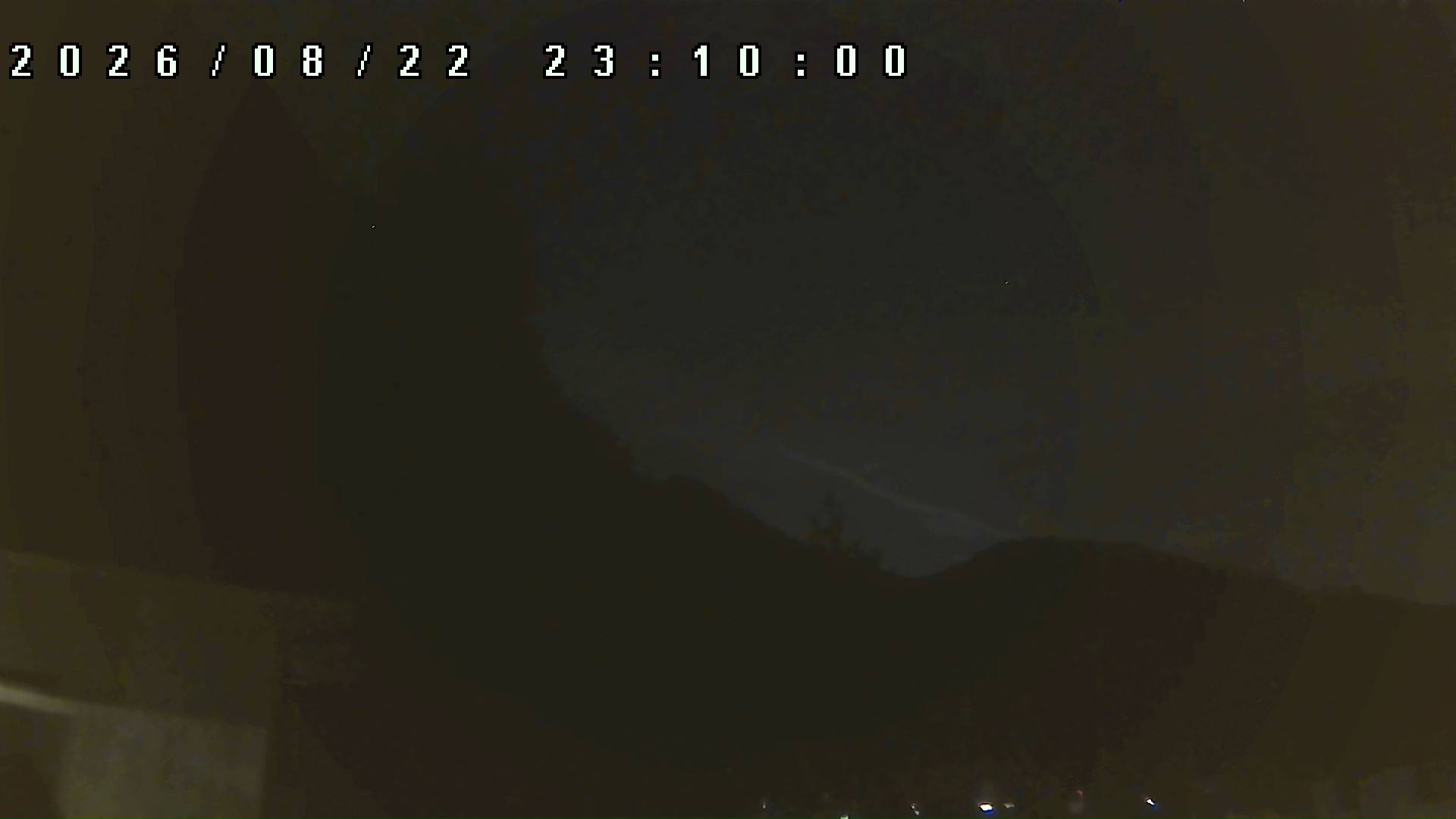 2026年8月22日 23:10ごろの金剛山登山口周辺の空