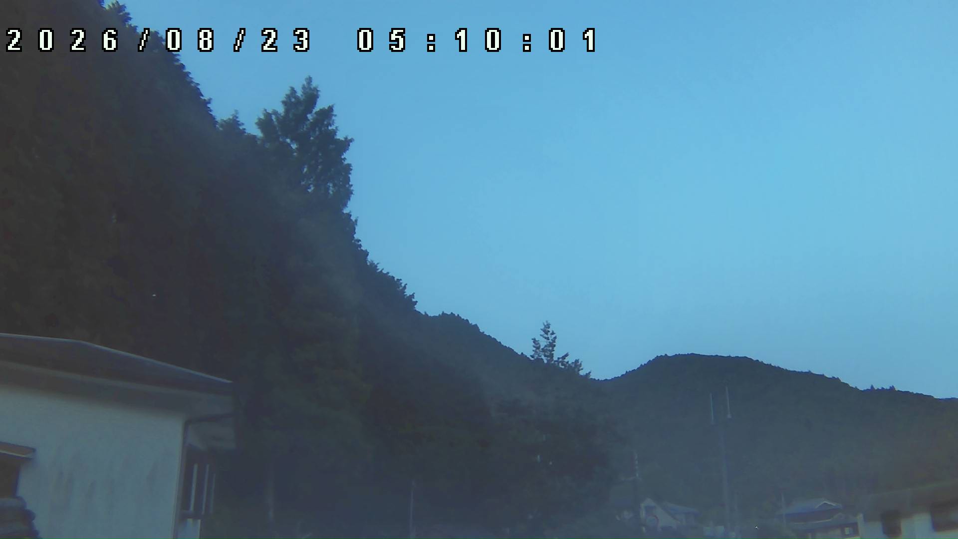 2026年8月23日 05:10ごろの金剛山登山口周辺の空