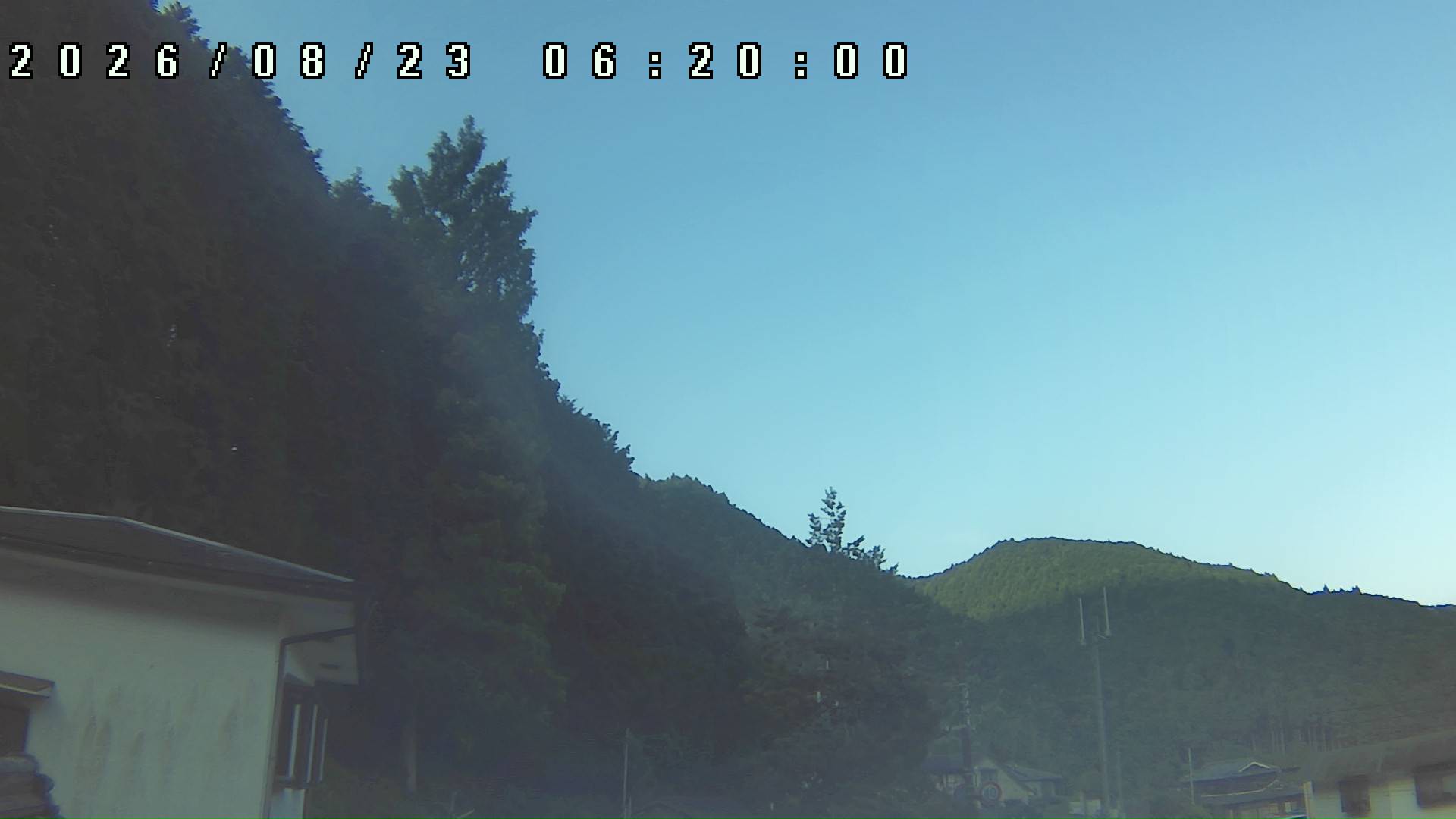2026年8月23日 06:20ごろの金剛山登山口周辺の空