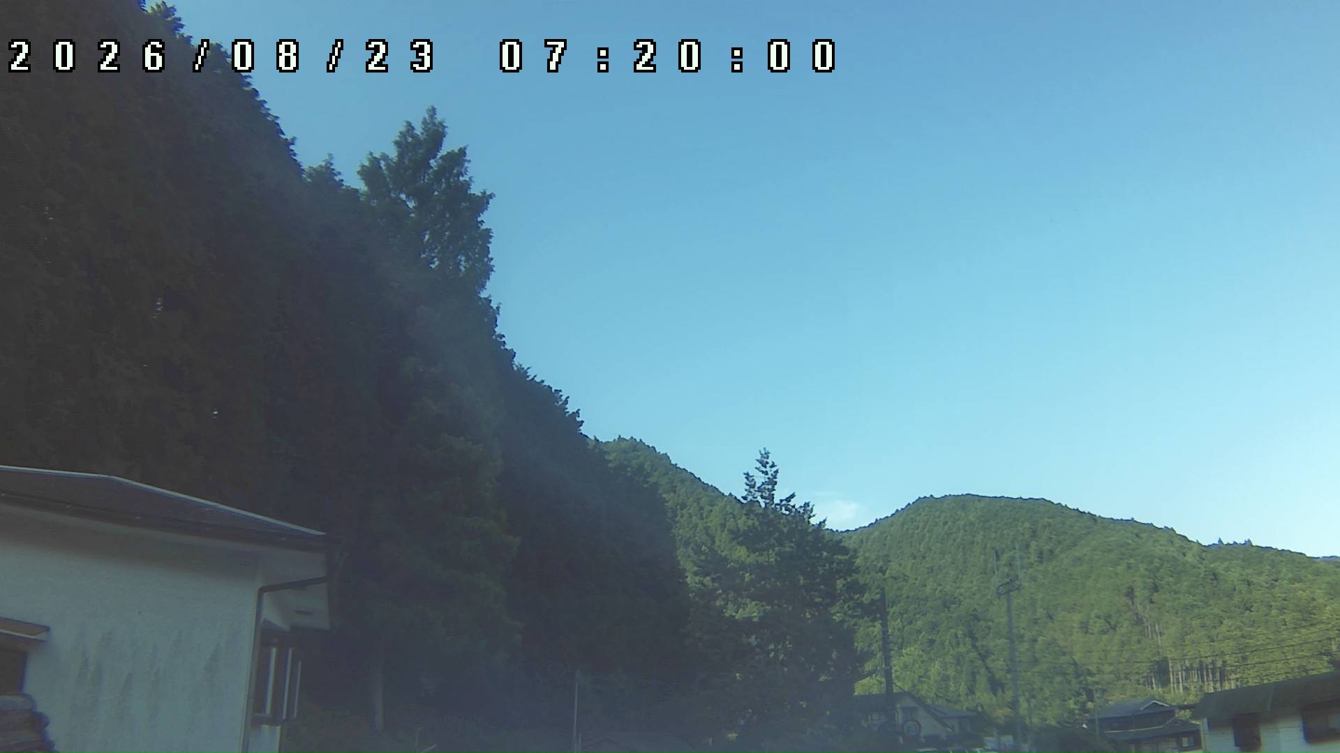 2026年8月23日 07:20ごろの金剛山登山口周辺の空