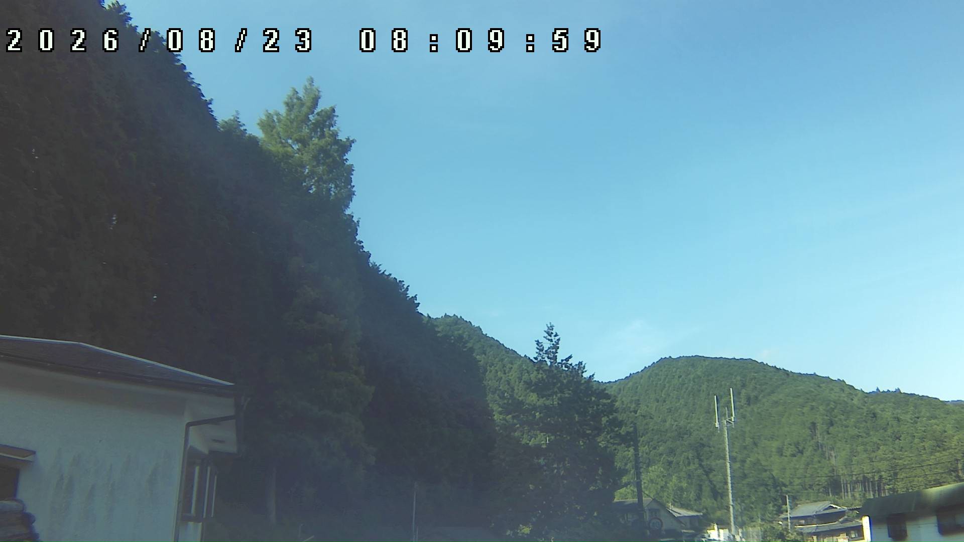 2026年8月23日 08:10ごろの金剛山登山口周辺の空