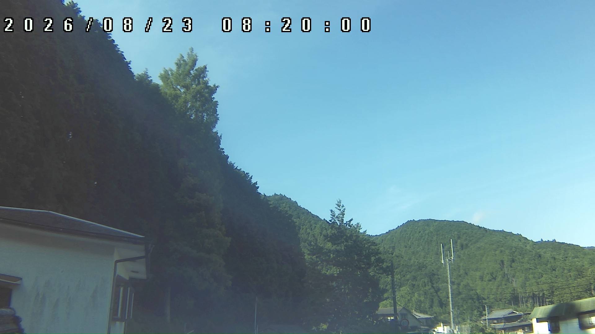 2026年8月23日 08:20ごろの金剛山登山口周辺の空
