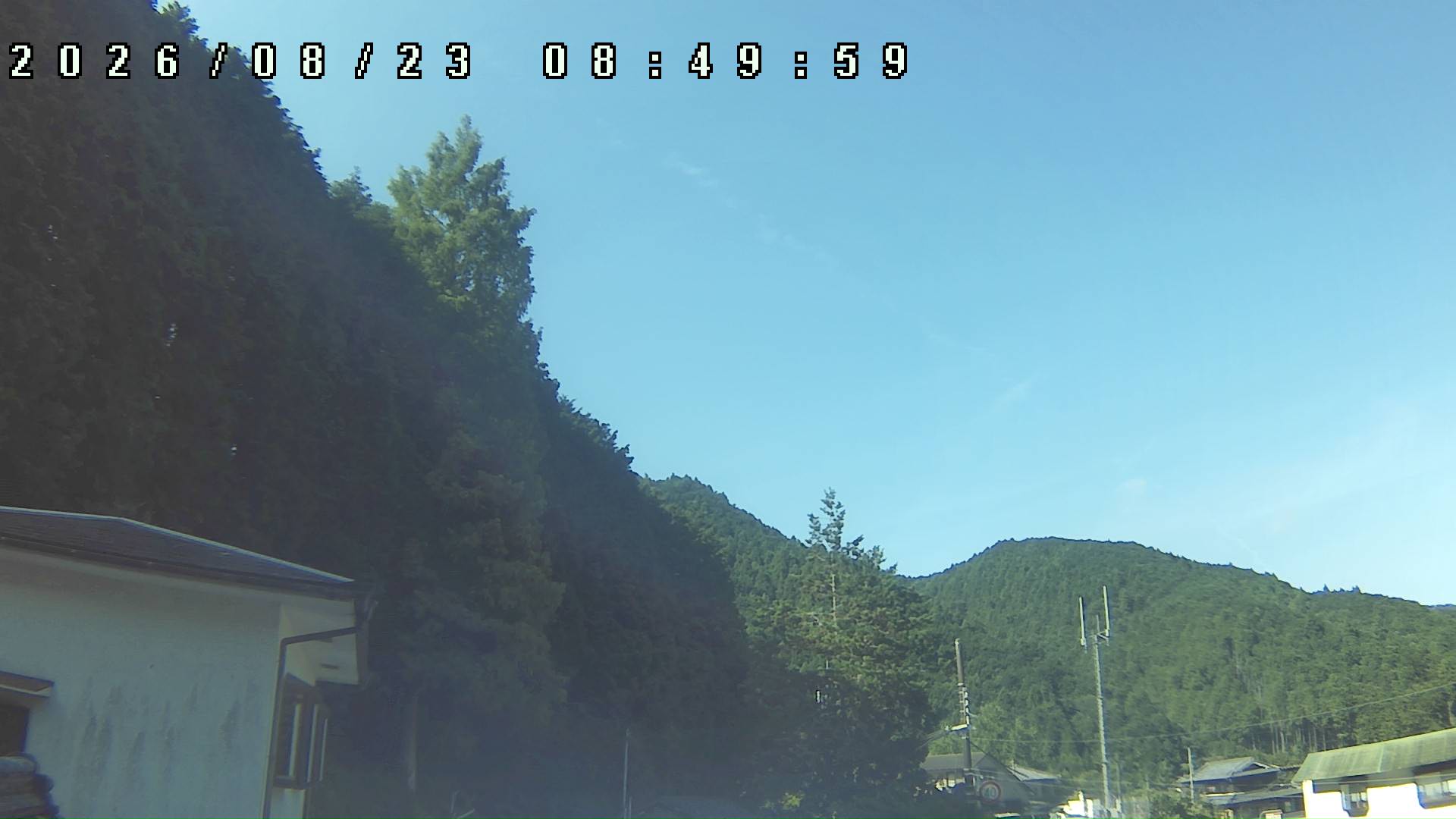 2026年8月23日 08:50ごろの金剛山登山口周辺の空