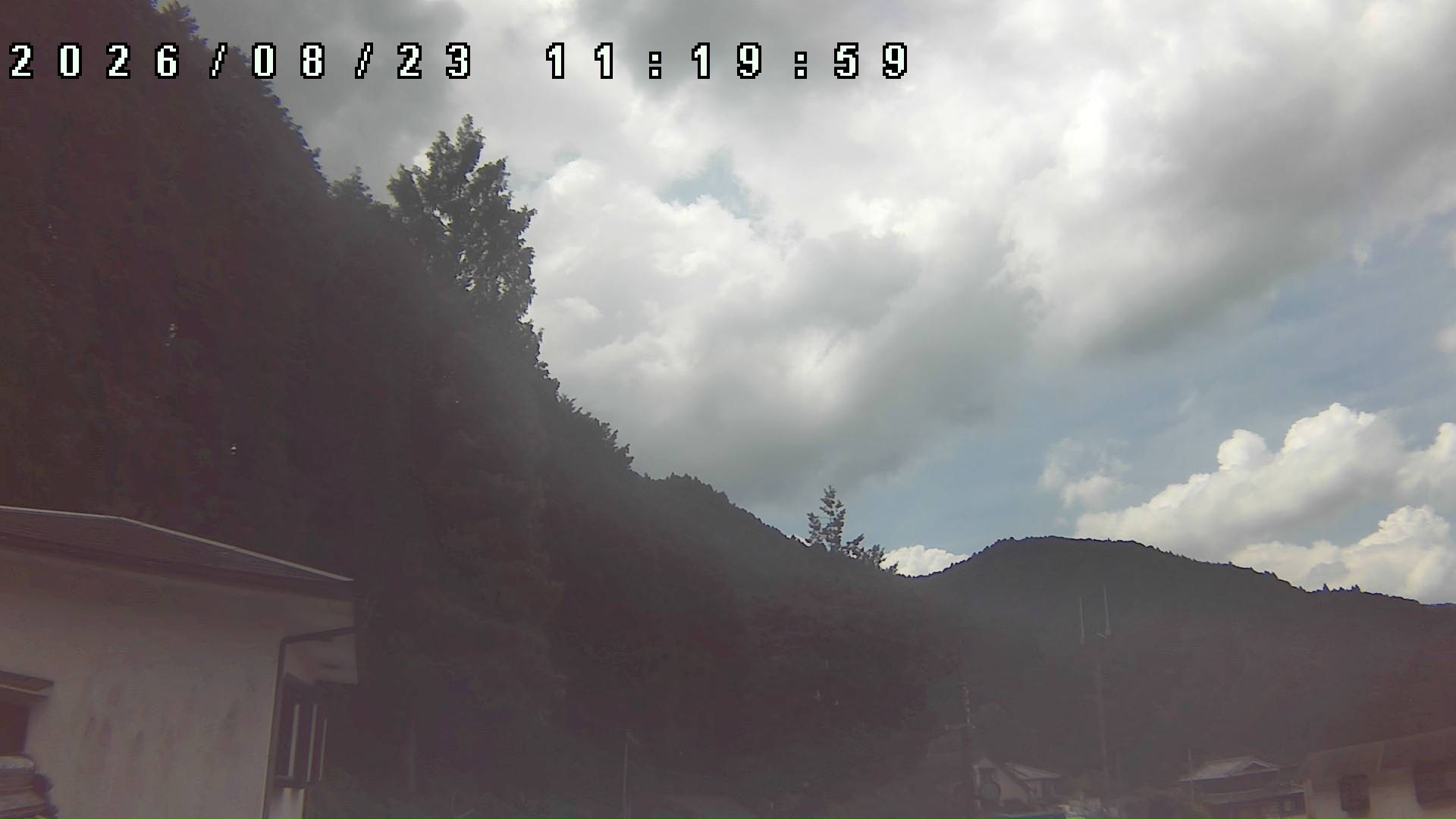 2026年8月23日 11:20ごろの金剛山登山口周辺の空