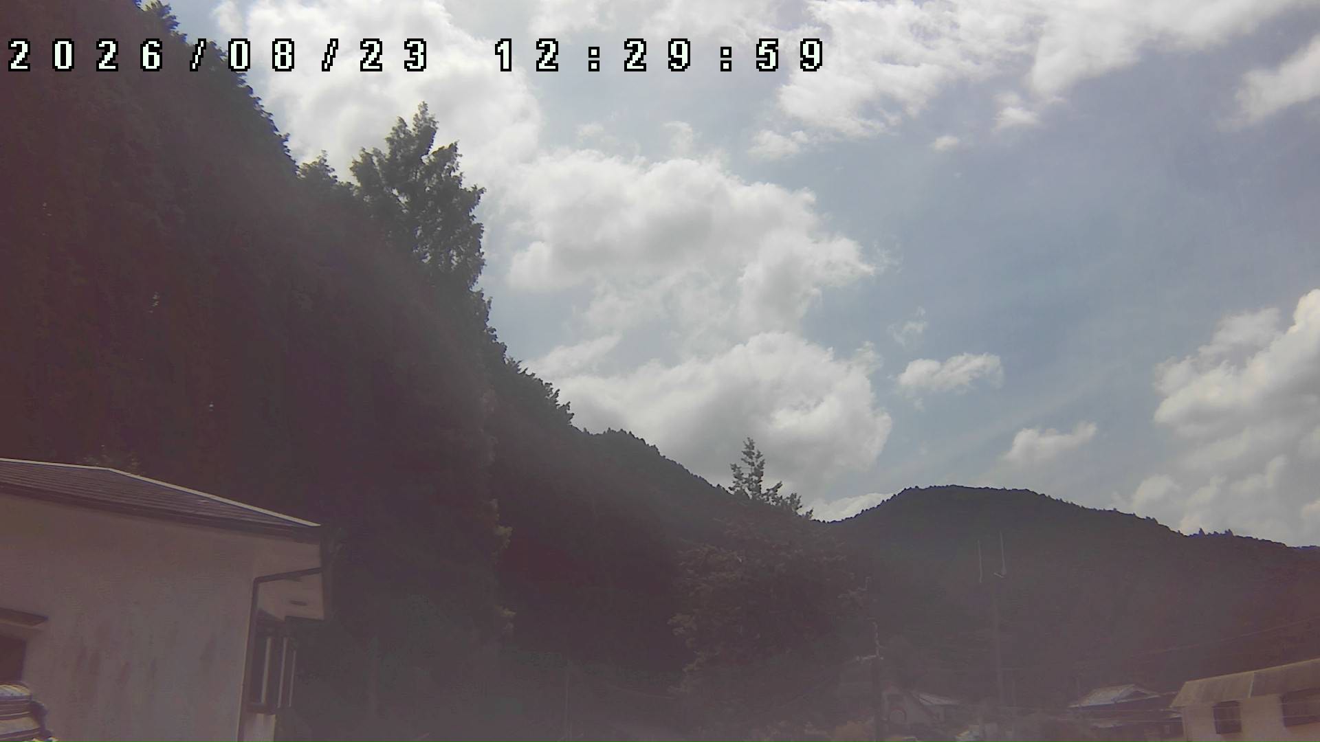 2026年8月23日 12:30ごろの金剛山登山口周辺の空