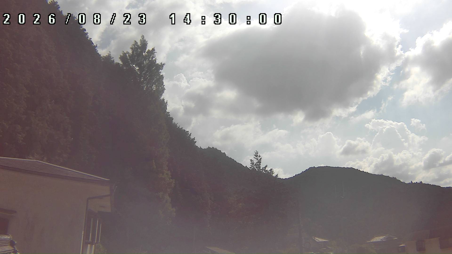 2026年8月23日 14:30ごろの金剛山登山口周辺の空