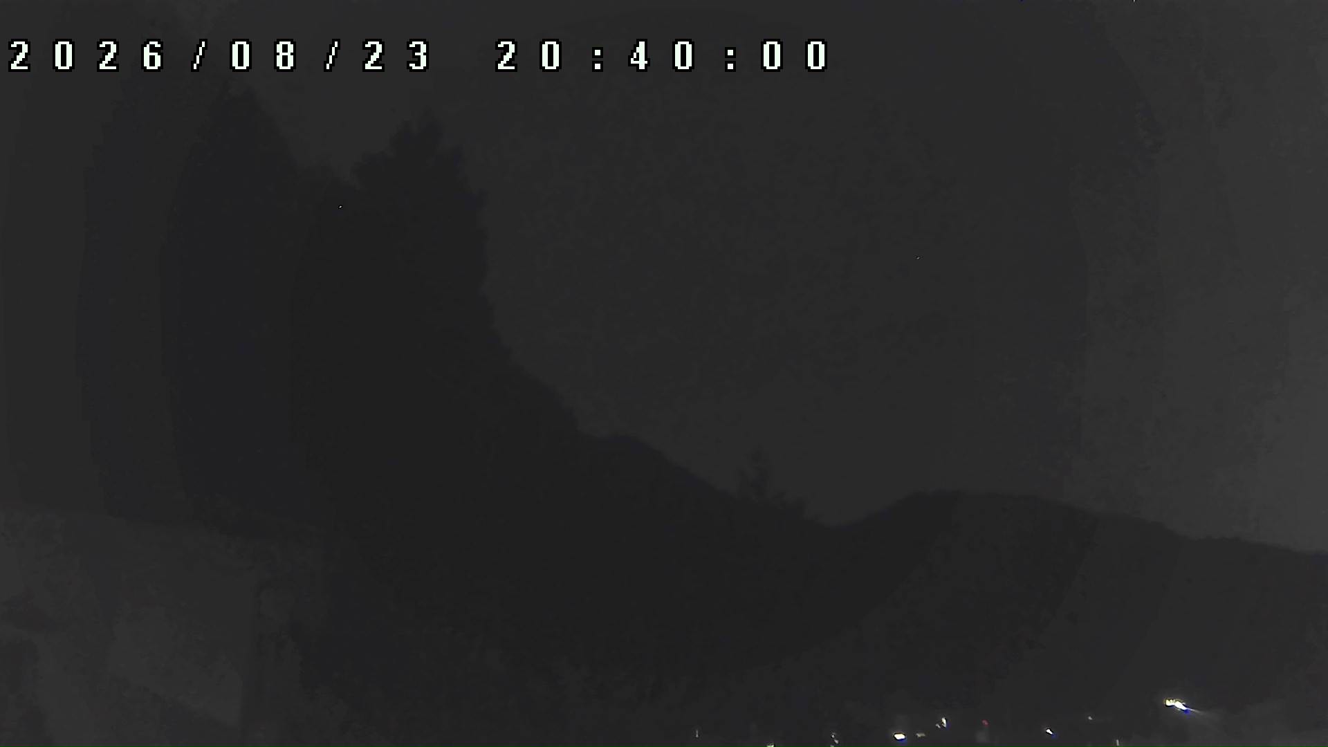 2026年8月23日 20:40ごろの金剛山登山口周辺の空