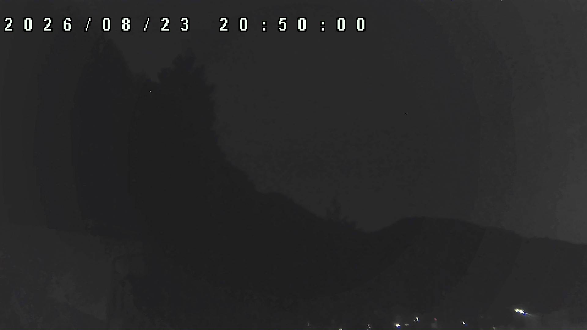 2026年8月23日 20:50ごろの金剛山登山口周辺の空