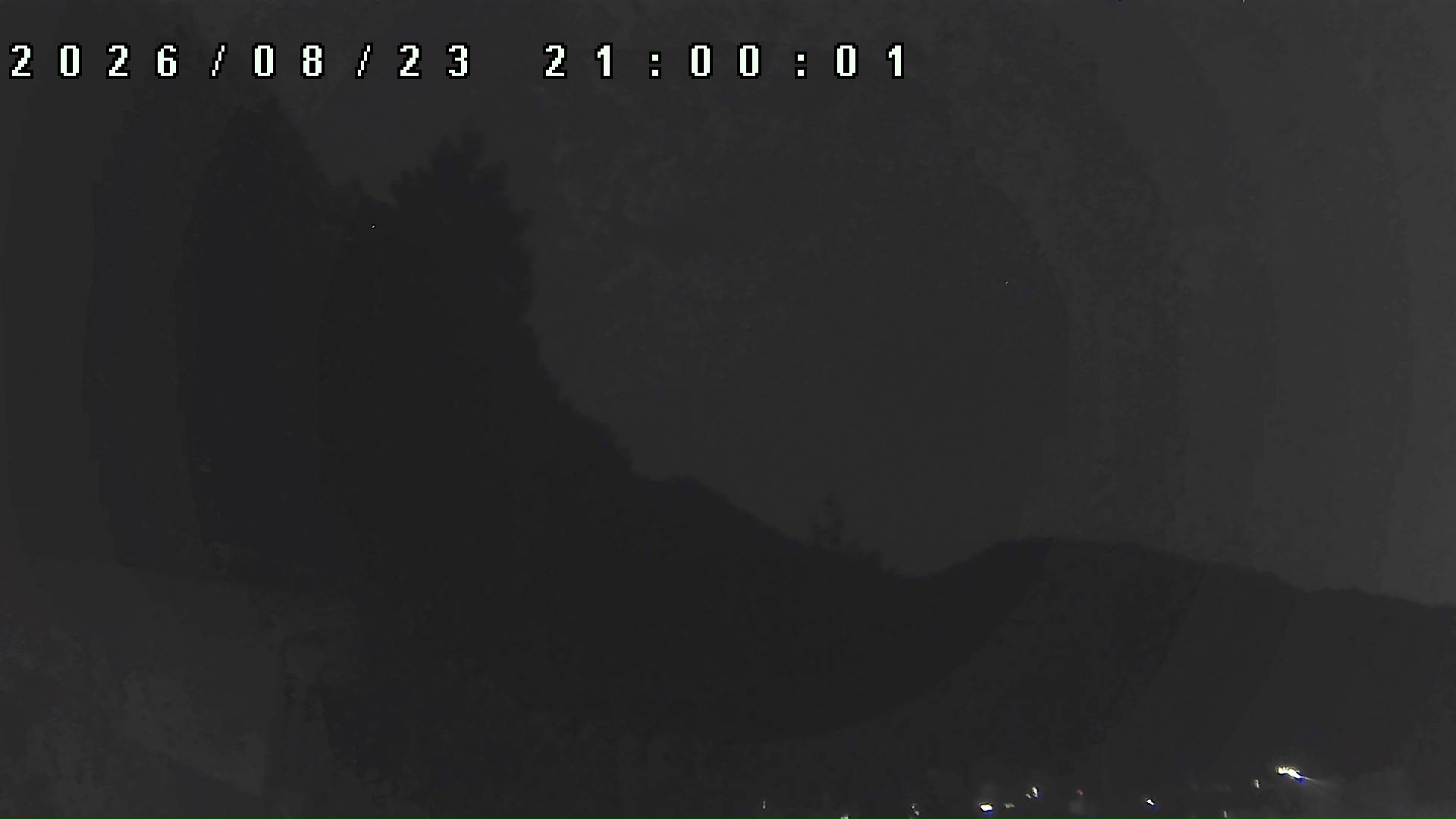 2026年8月23日 21:00ごろの金剛山登山口周辺の空