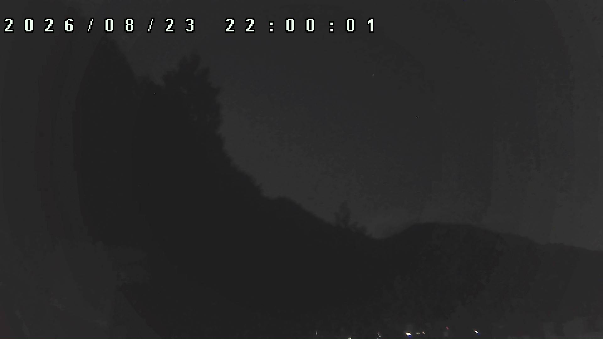 2026年8月23日 22:00ごろの金剛山登山口周辺の空
