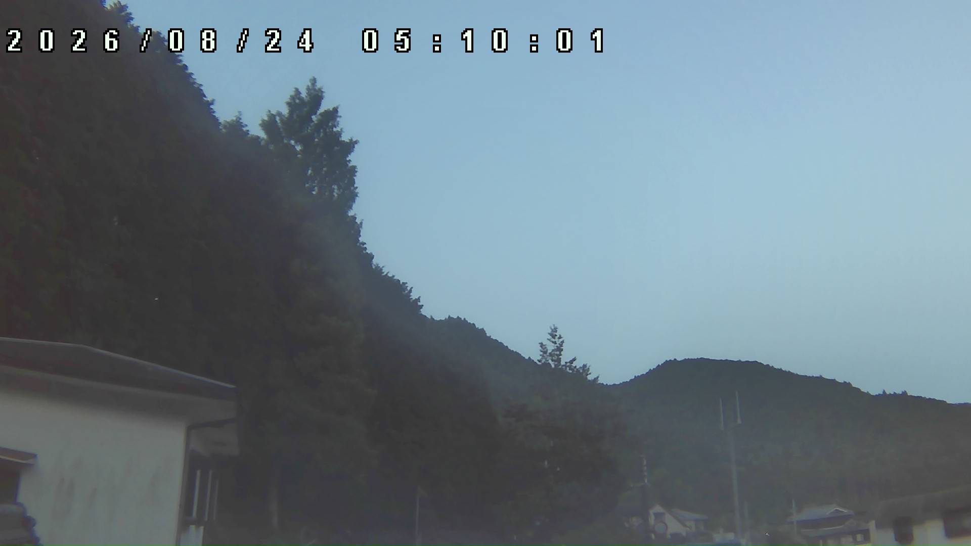2026年8月24日 05:10ごろの金剛山登山口周辺の空