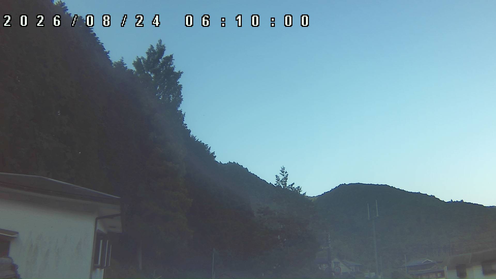2026年8月24日 06:10ごろの金剛山登山口周辺の空