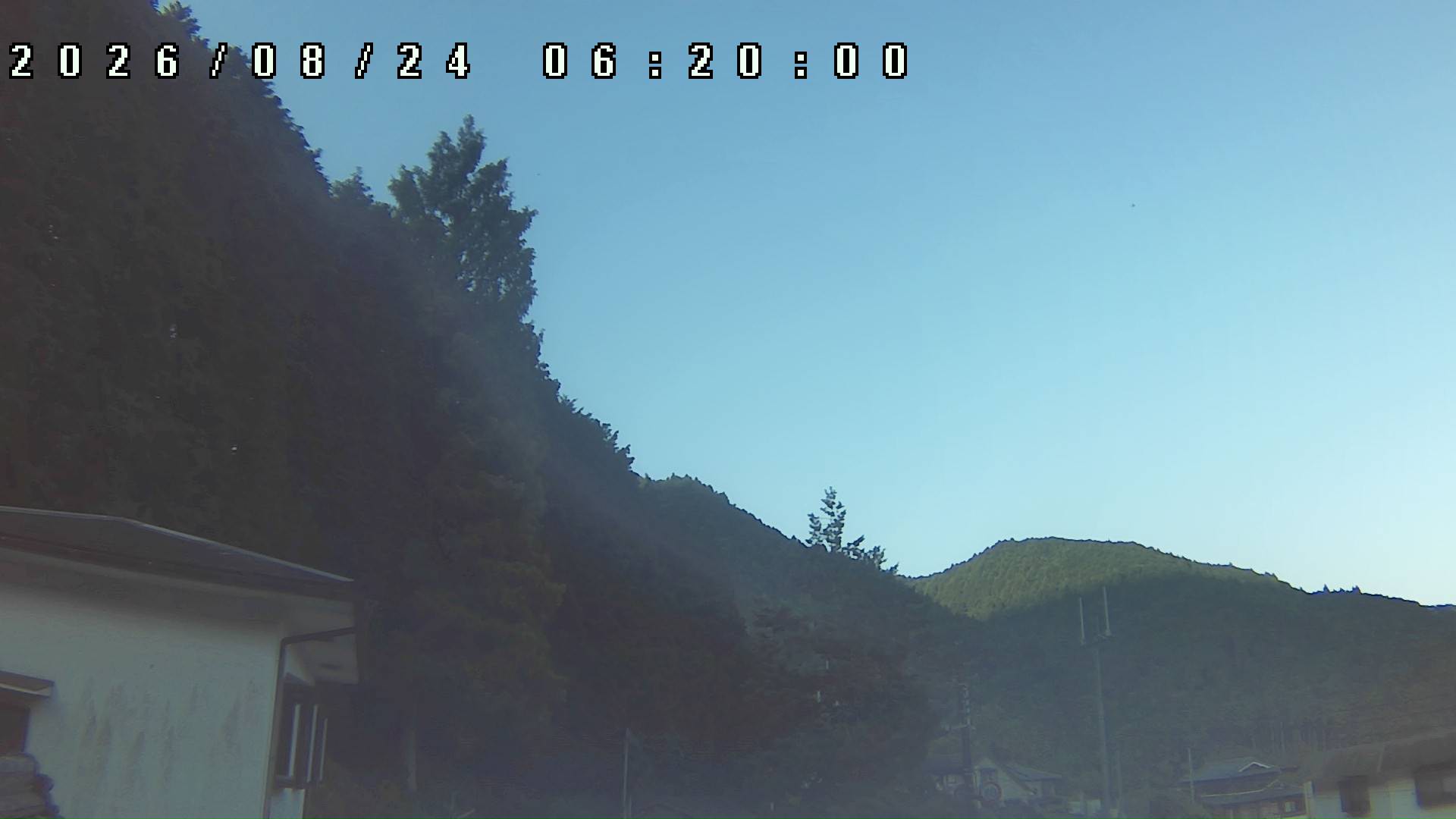 2026年8月24日 06:20ごろの金剛山登山口周辺の空