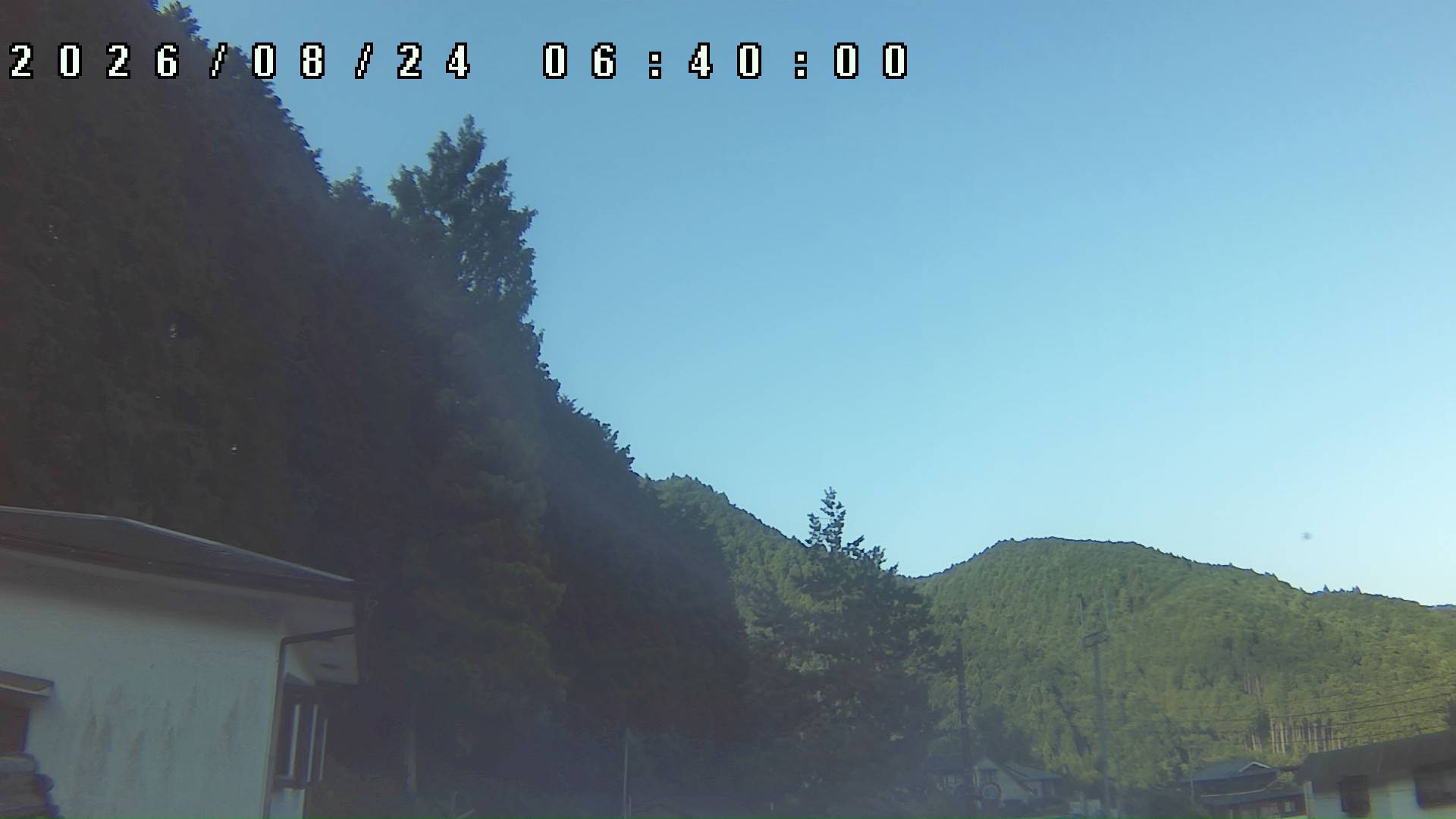 2026年8月24日 06:40ごろの金剛山登山口周辺の空