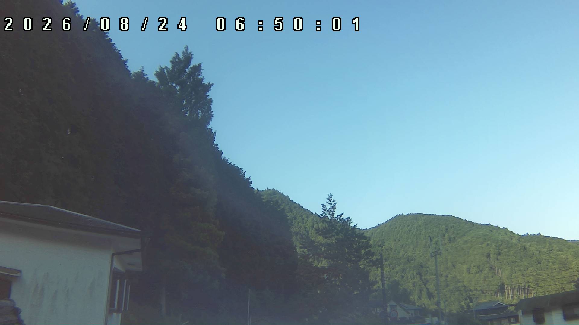 2026年8月24日 06:50ごろの金剛山登山口周辺の空